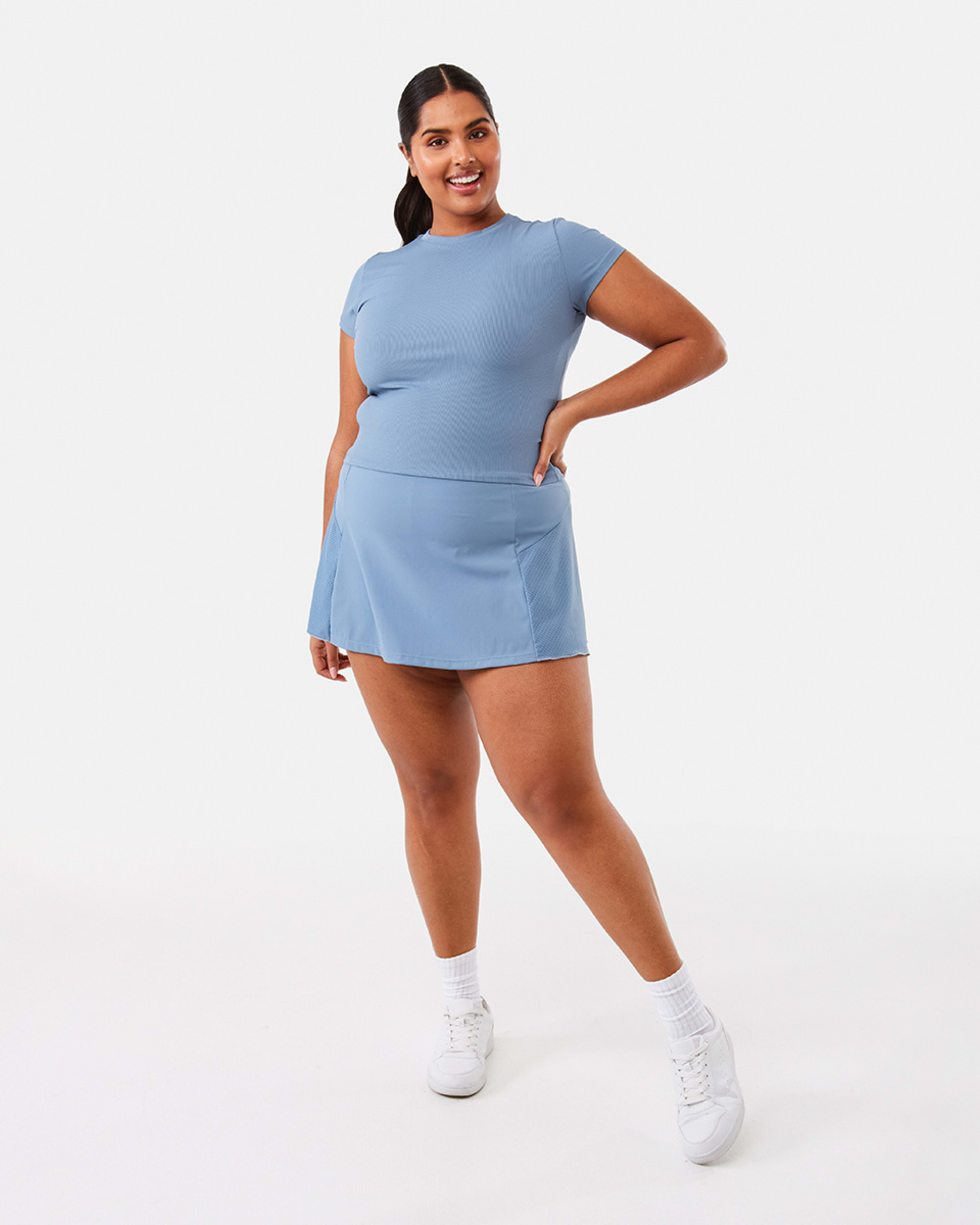 4 Active Womens Perforated Skort Citadel Bl, 4 of 10