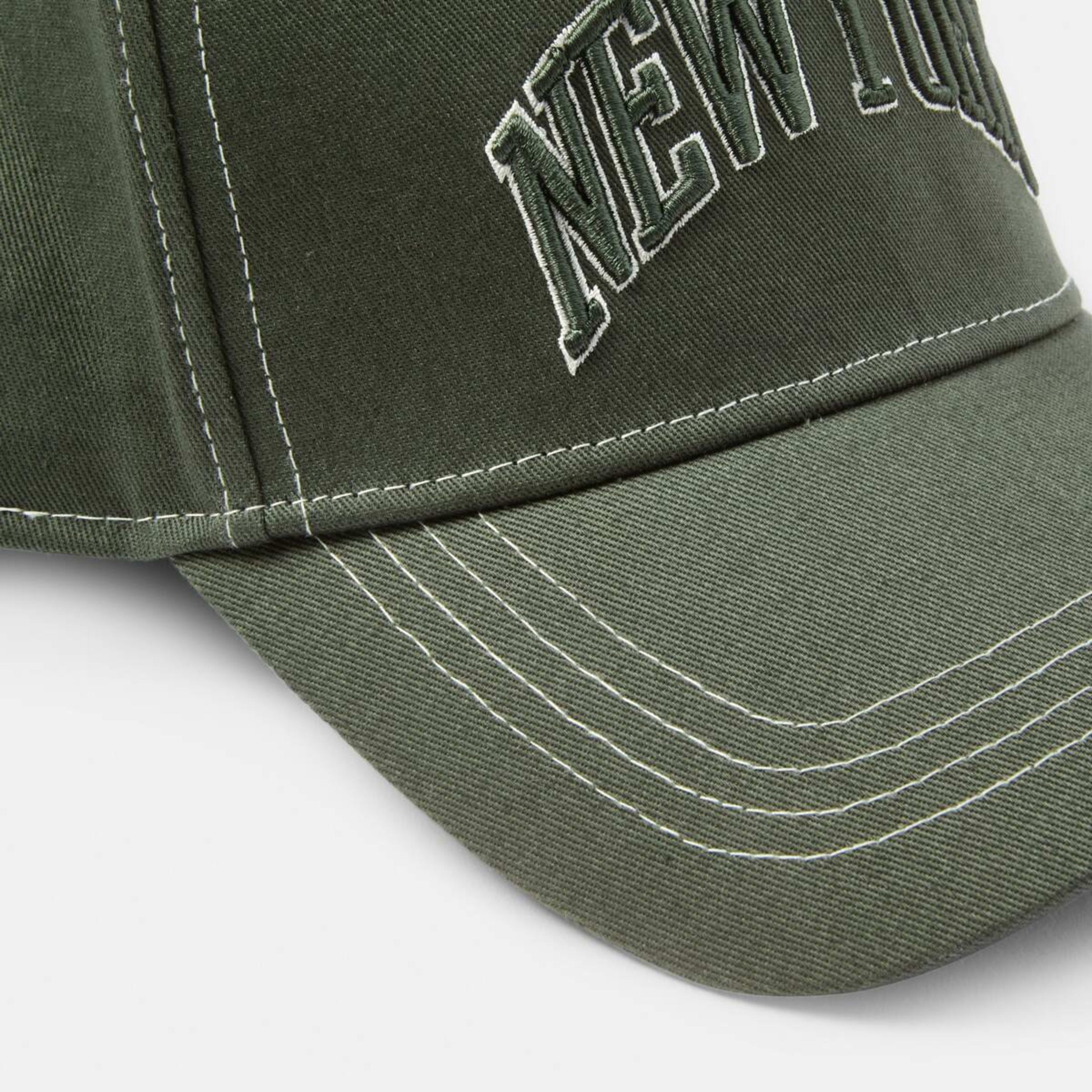 3 Snapback Baseball Cap Khaki, 3 of 4