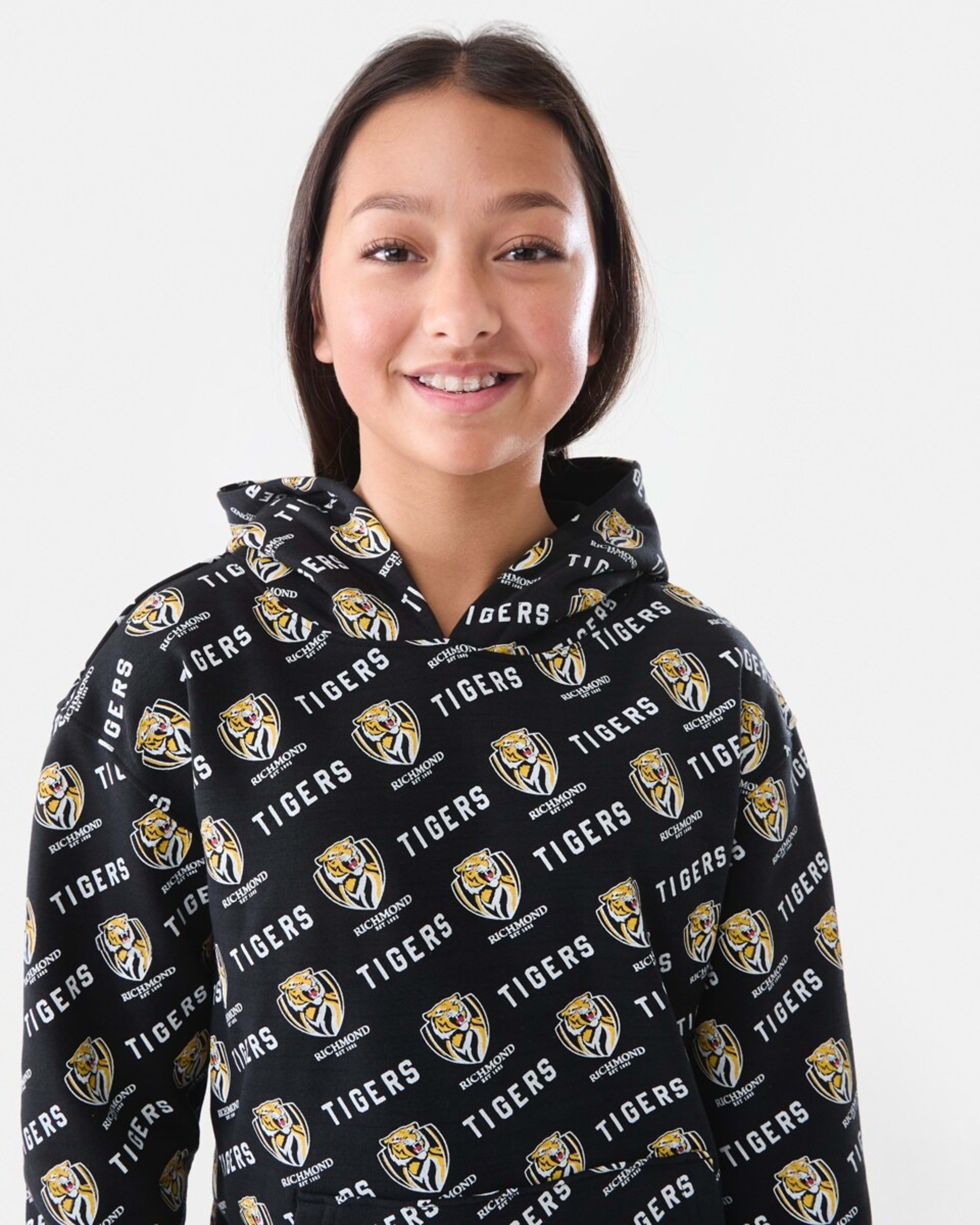 6 Official AFL Kids All Over Print Hoodie Richmond, 6 of 10