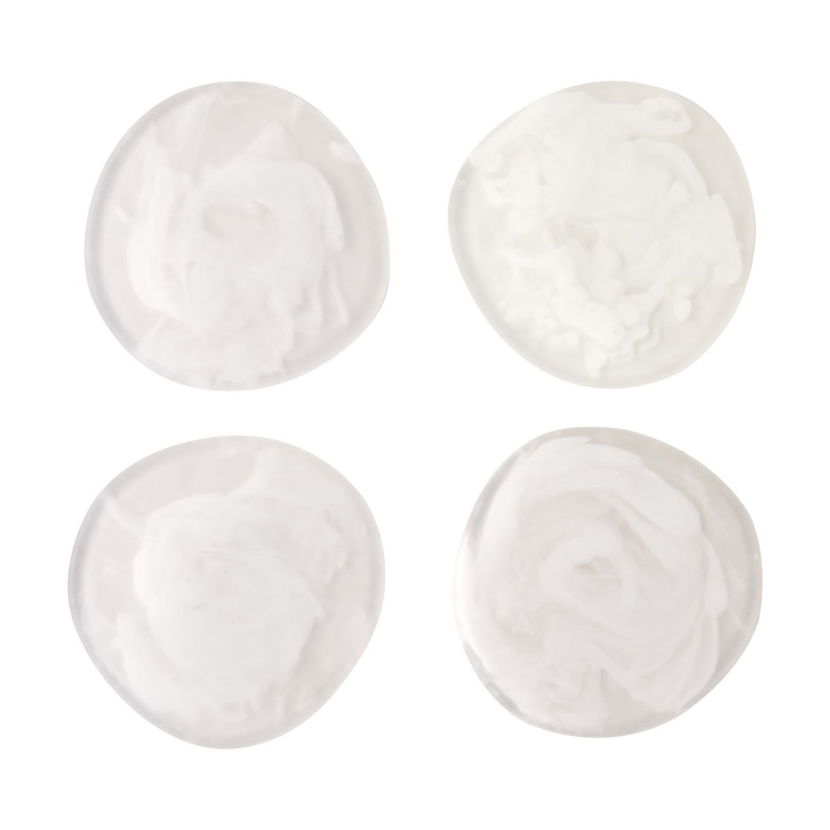 4 Pack Resin White Irregular Coasters Kmart NZ
