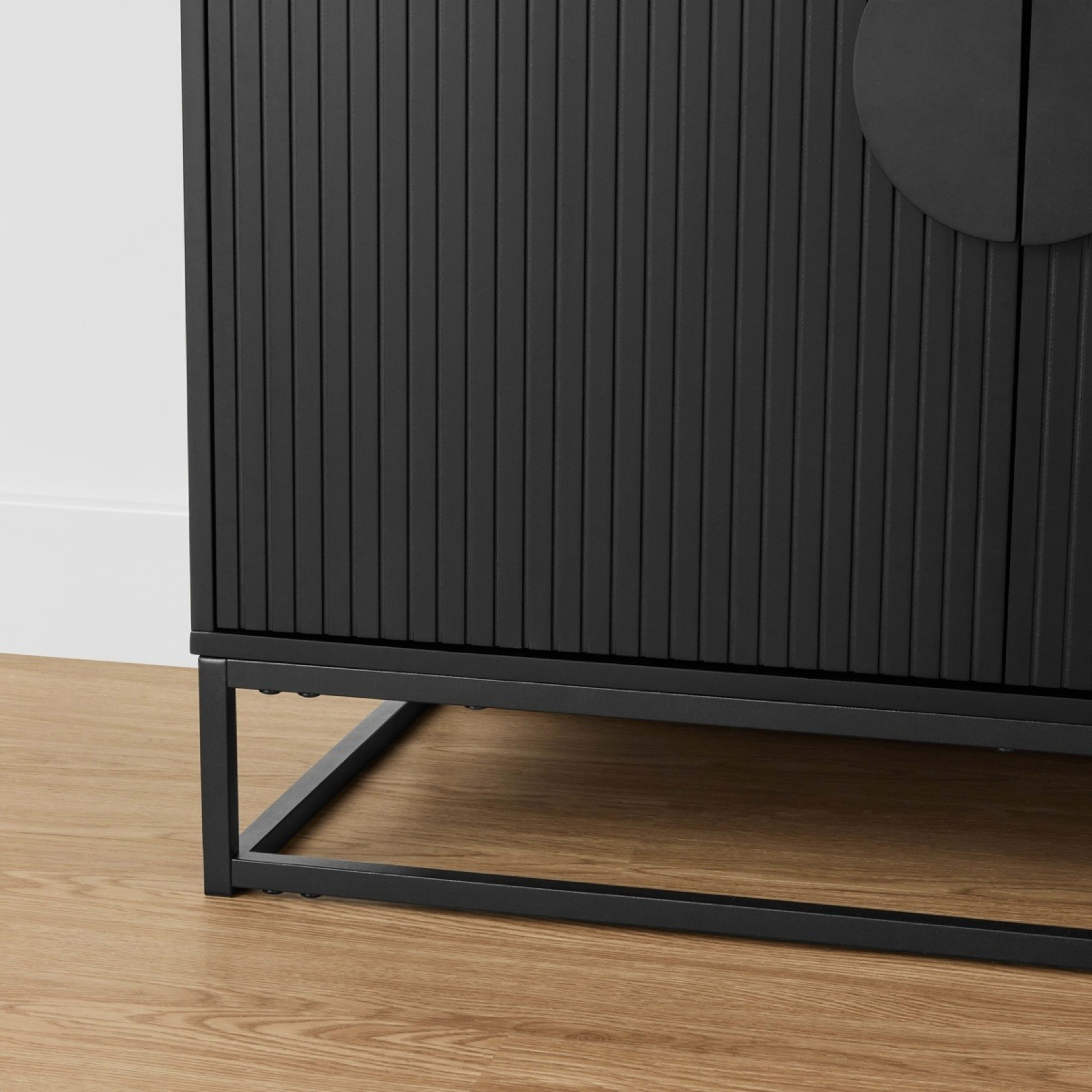 8 Stevie Ribbed Cabinet - Black, 8 of 10