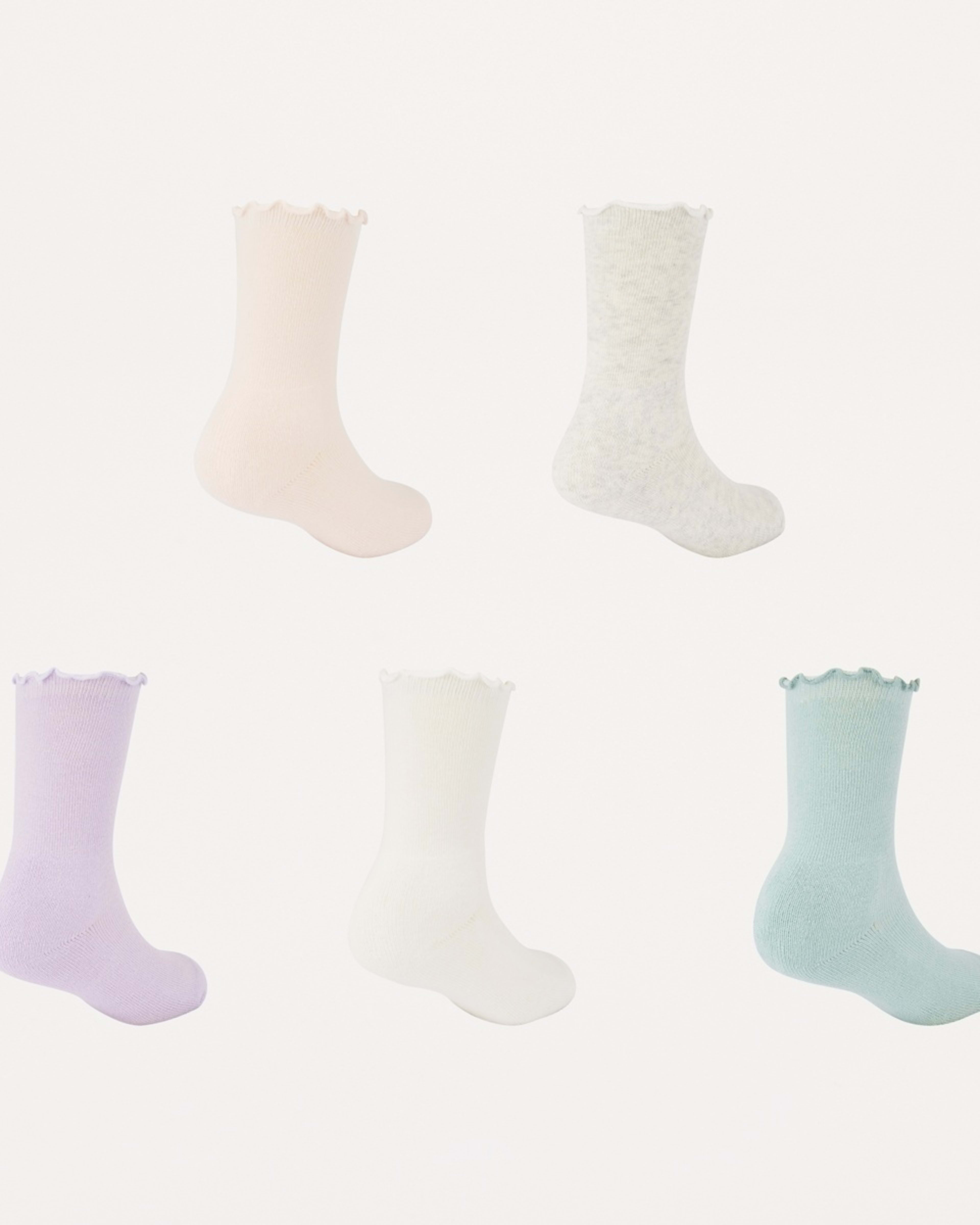 2 5 Pack Crew Socks PRETTY EMBROIDERY, 2 of 3