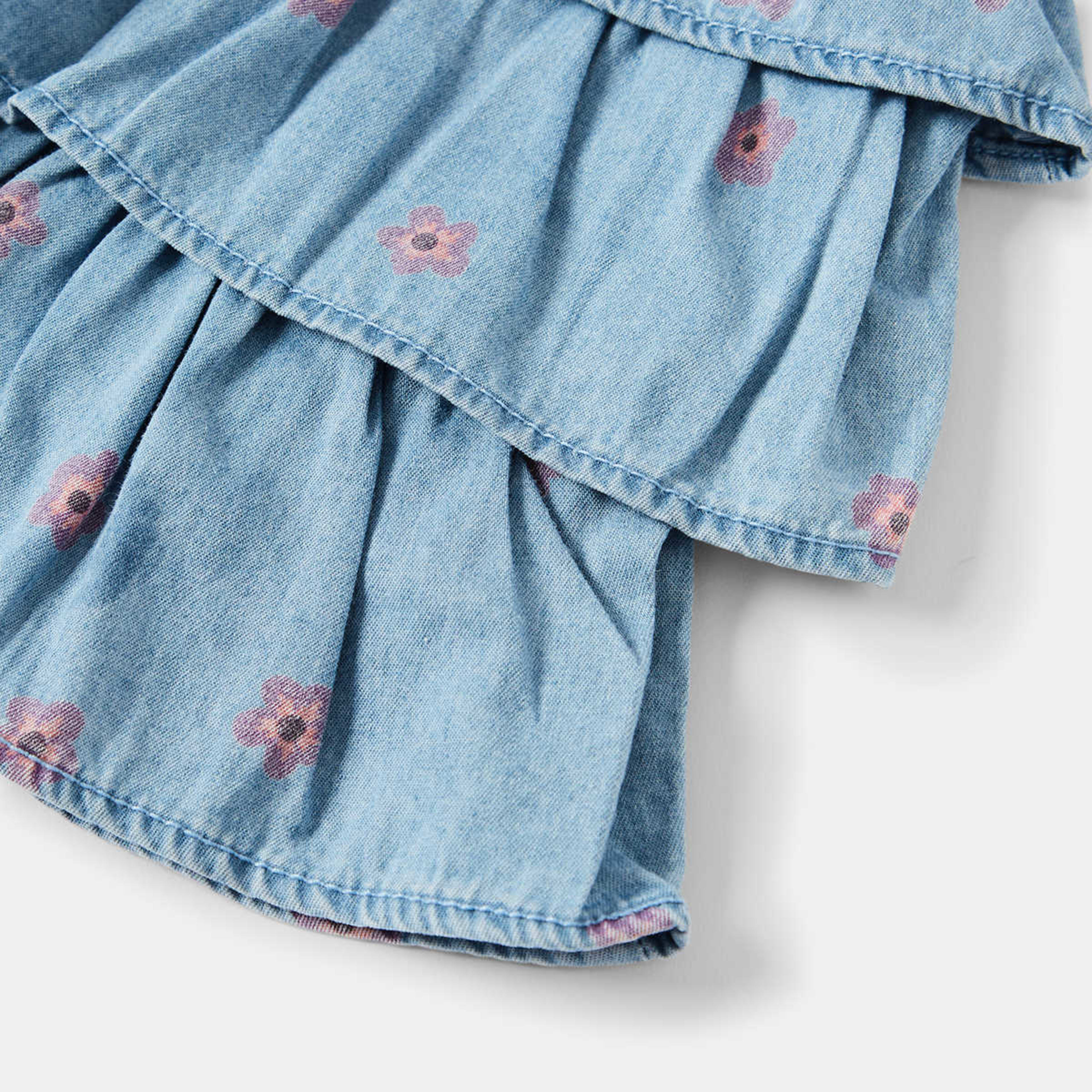 4 Denim Pinafore Dress Microflrl, 4 of 4