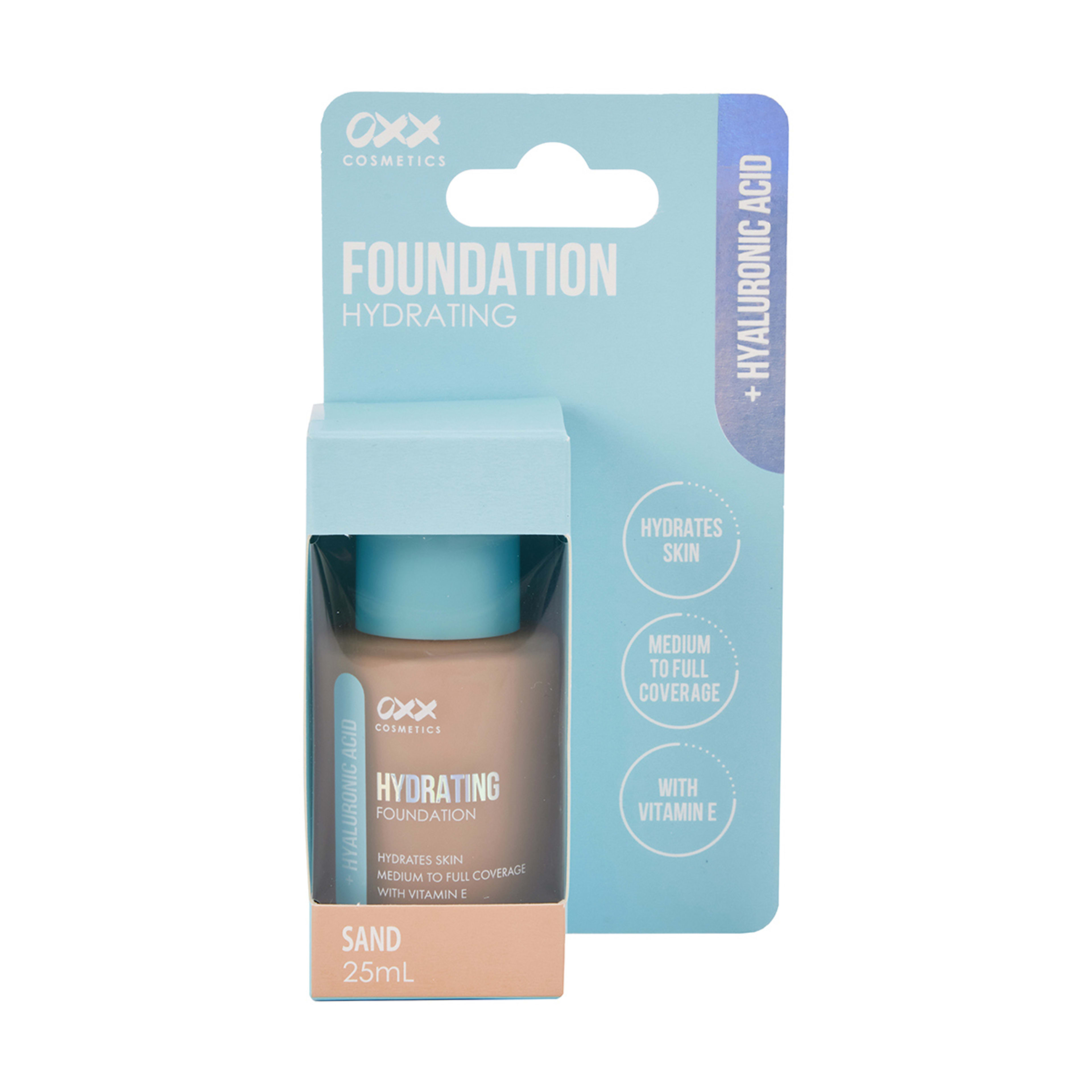 1 OXX Cosmetics Hyaluronic Acid Hydrating Foundation - Sand