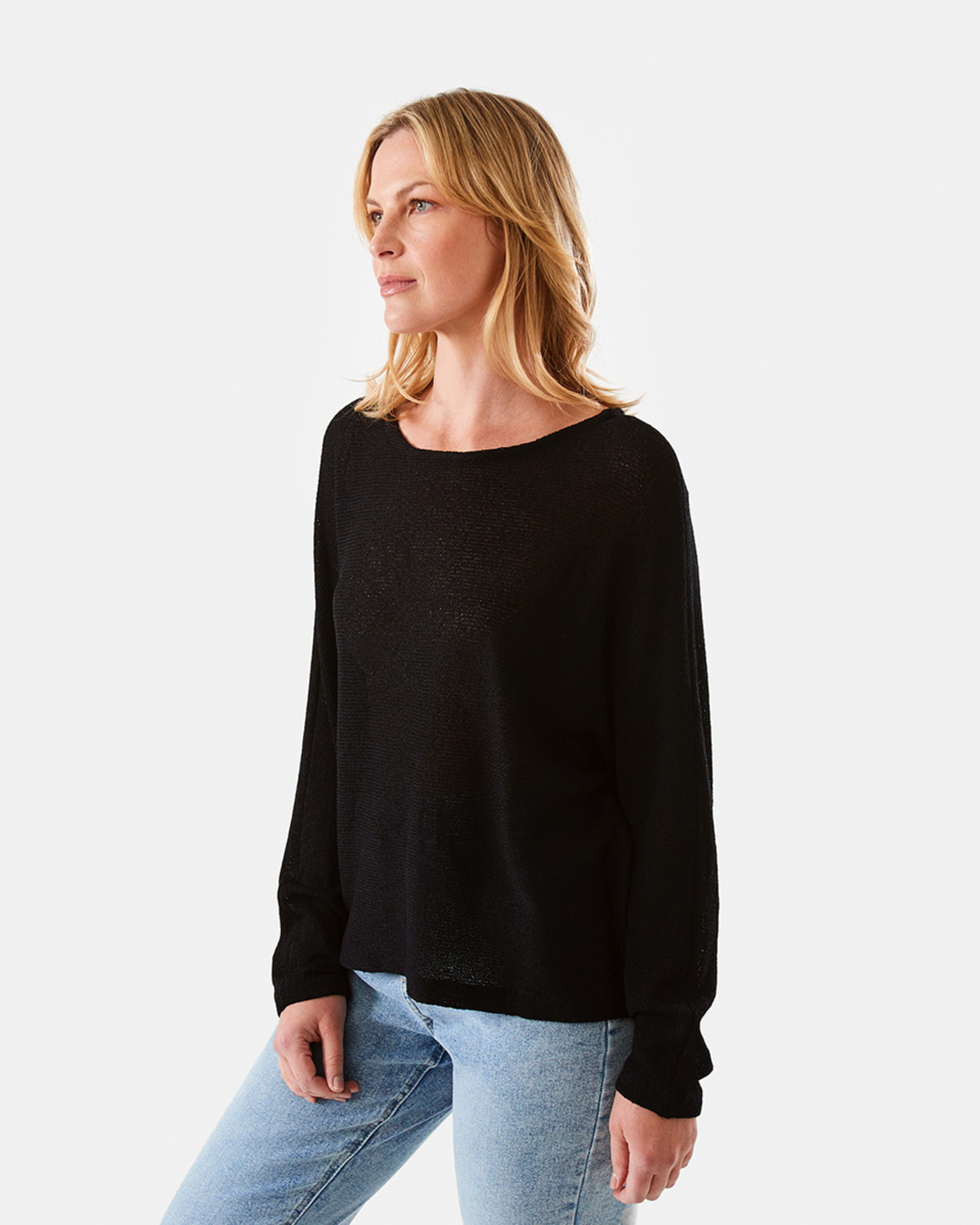 Open Knit Batwing Sleeve Jumper Kmart