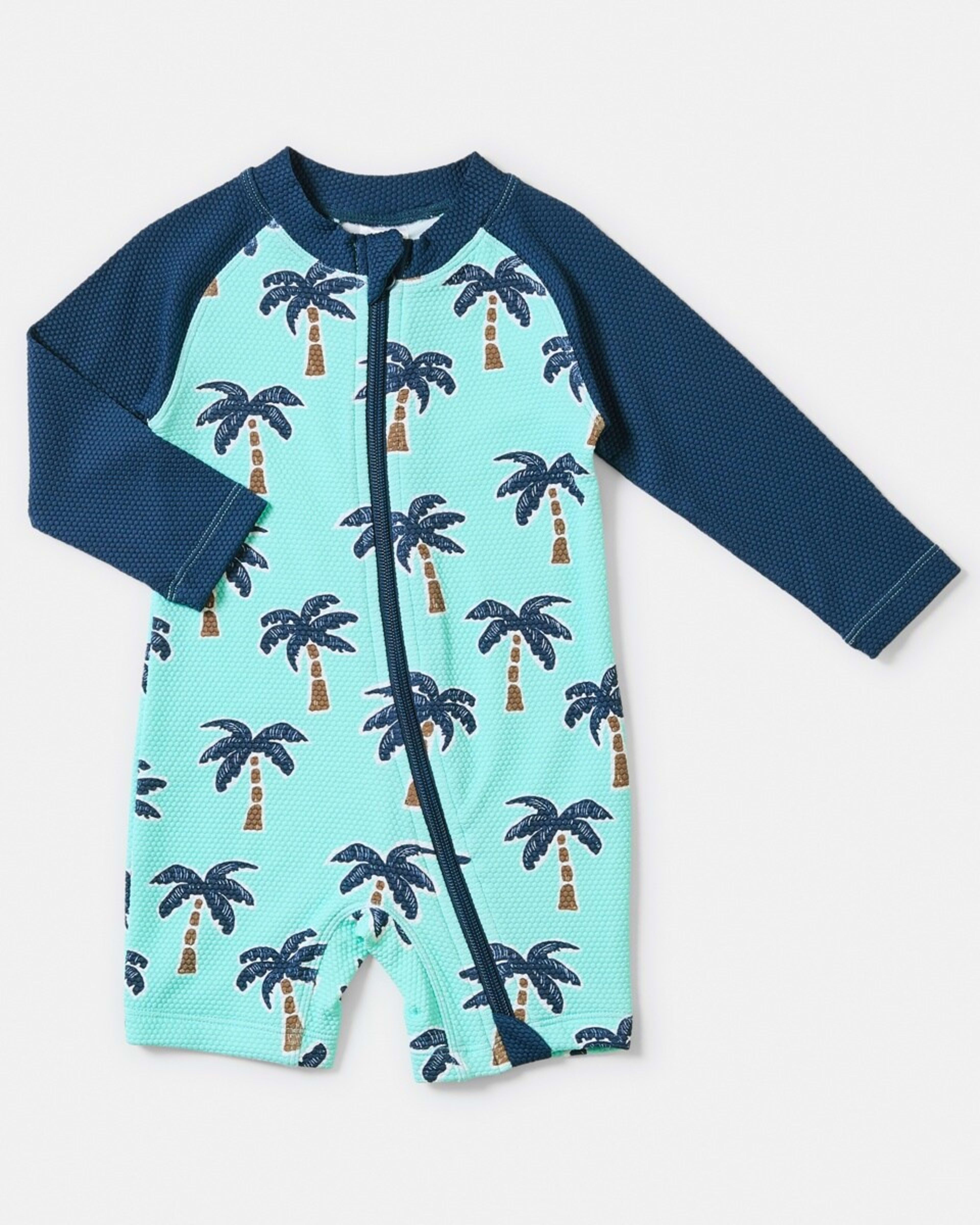 1 Rashie Suit BLUE TINT PALMS, 1 of 4
