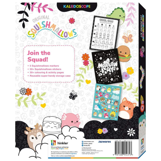 Kaleidoscope Original Squishmallows Colouring Kit - Book - Kmart