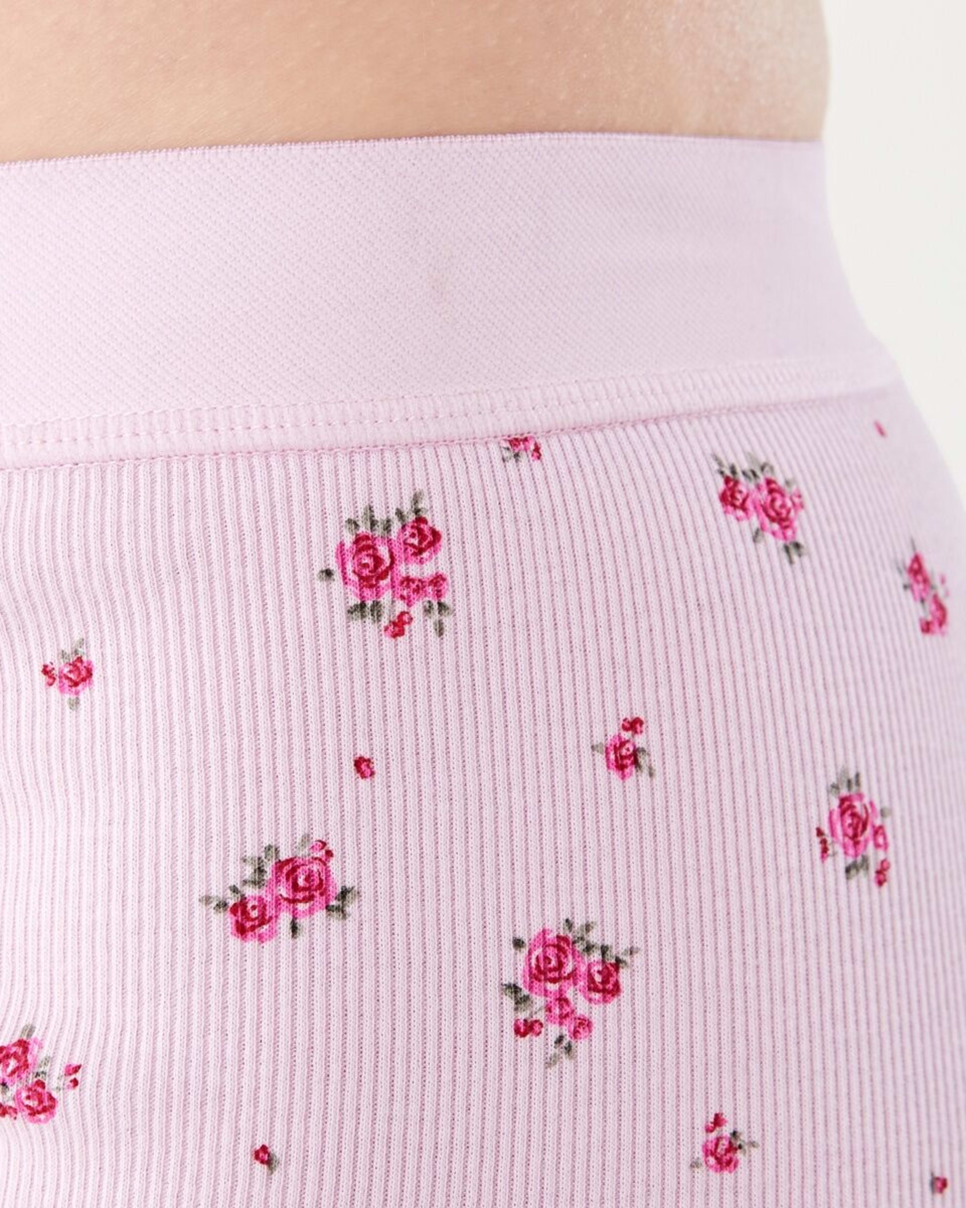 9 3 Pack Cotton Boyfriend Shorts PINK ROSE, WHITE, BRIGHT TURQUOISE, 9 of 9
