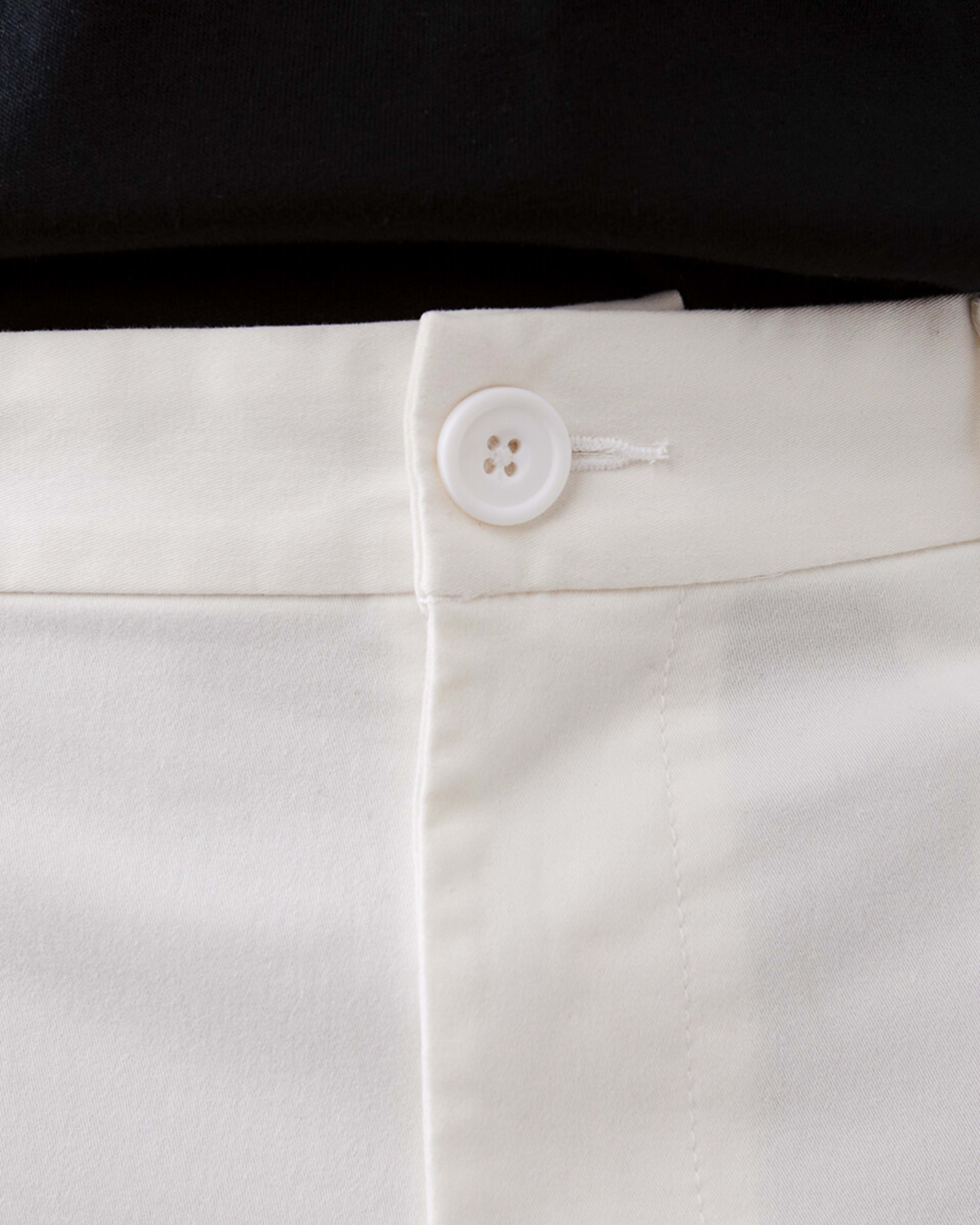 4 Fixed Waist Slim Stretch Chino Shorts Wht Cloud, 4 of 6