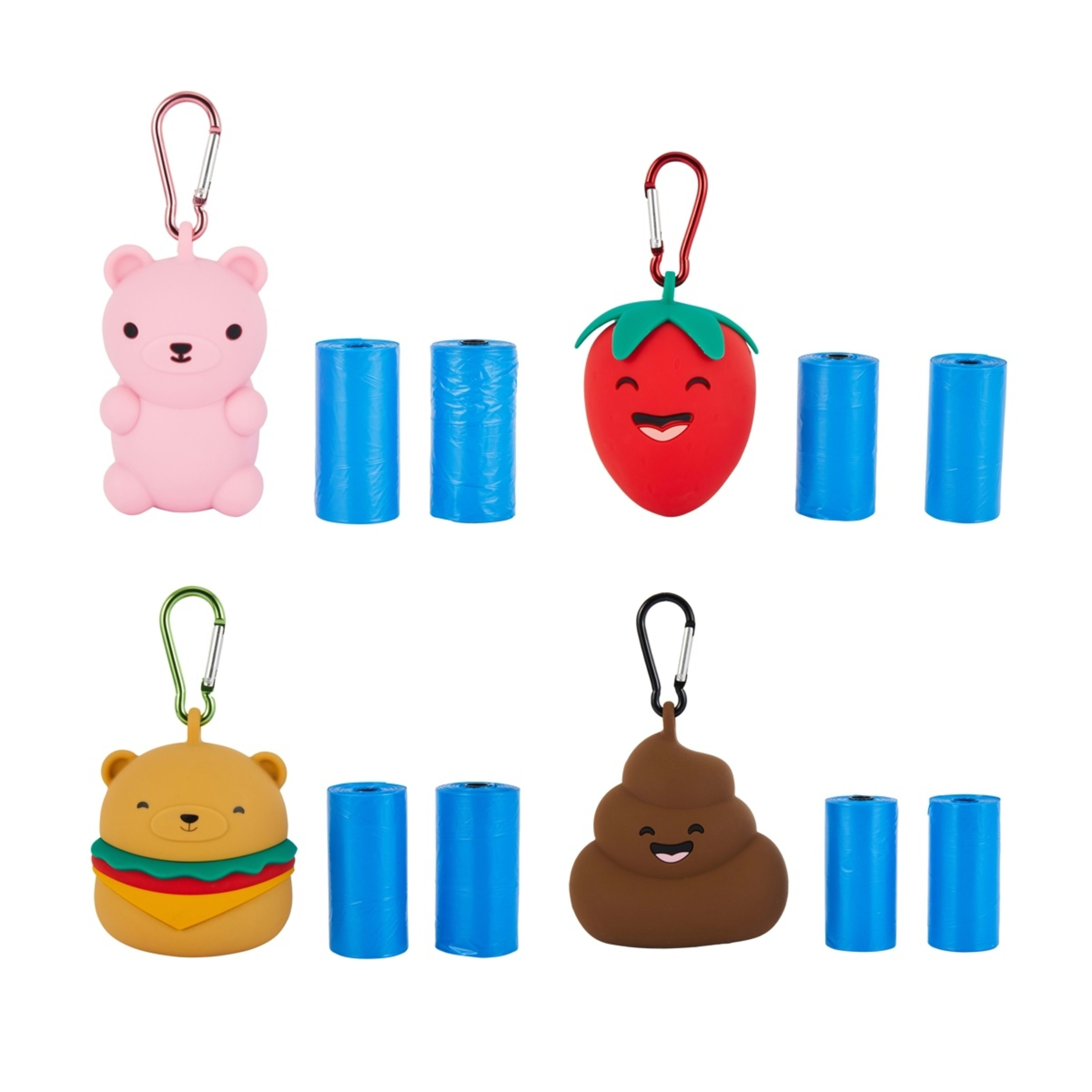1 Pet Poo Bag Holder Novelty - Assorted