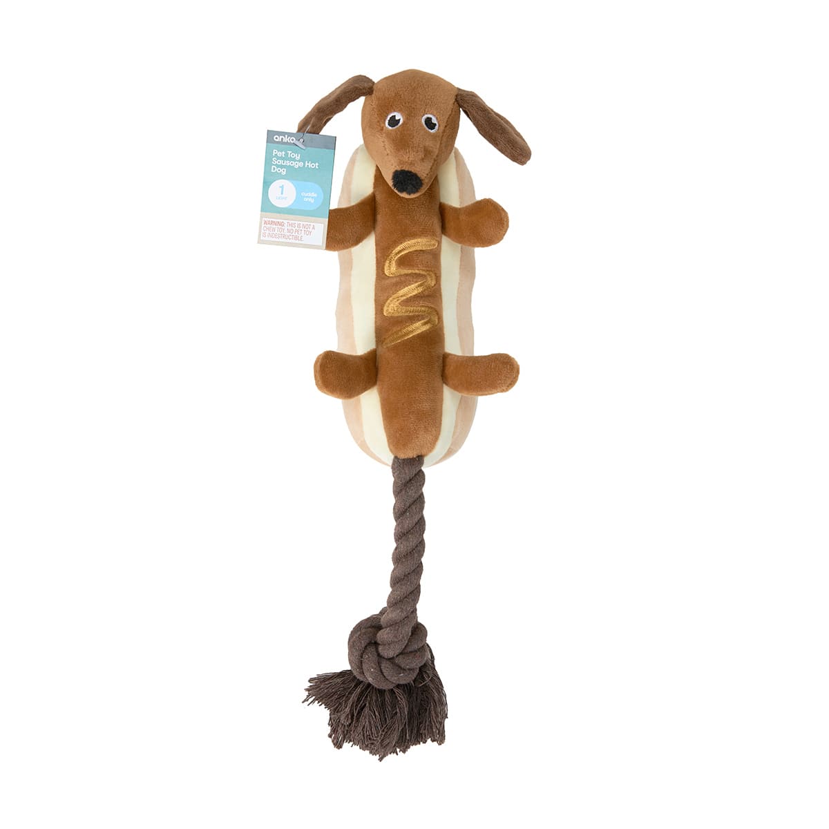Pet Toy Rope Sausage Hot Dog Kmart