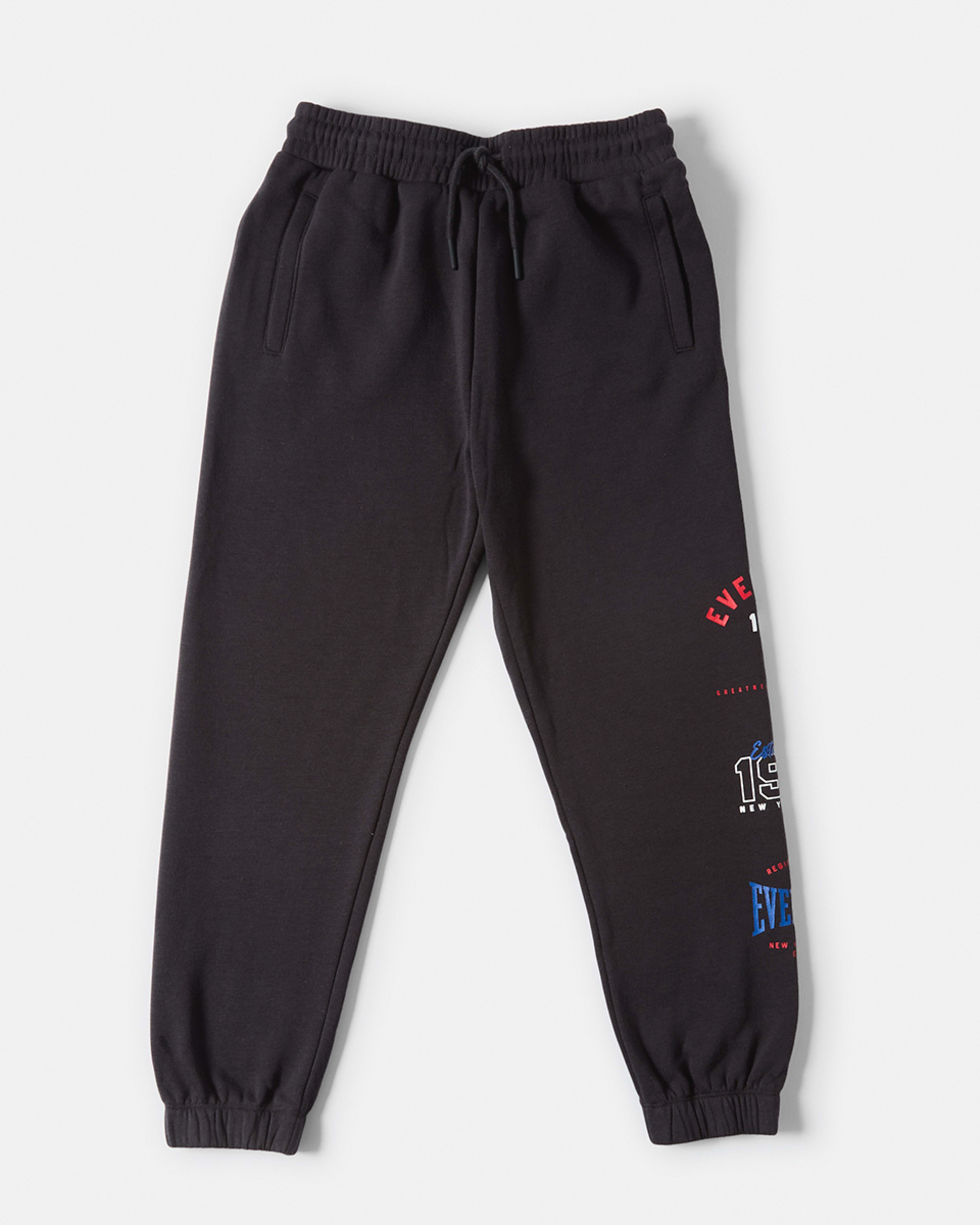 9 Everlast Kids Logo Trackpants Wash Black, 9 of 10