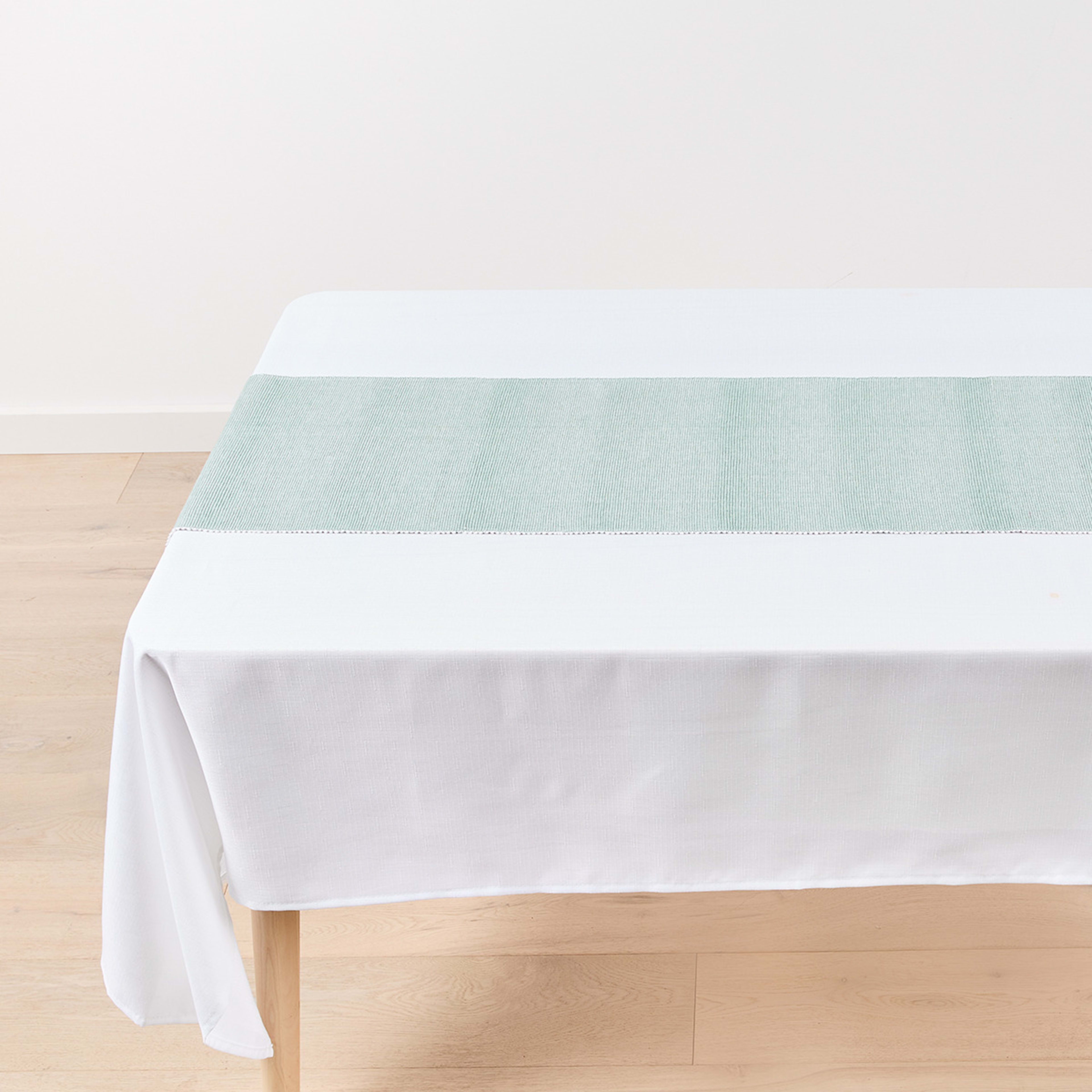 Sage Green Ribbed Table Runner - Kmart