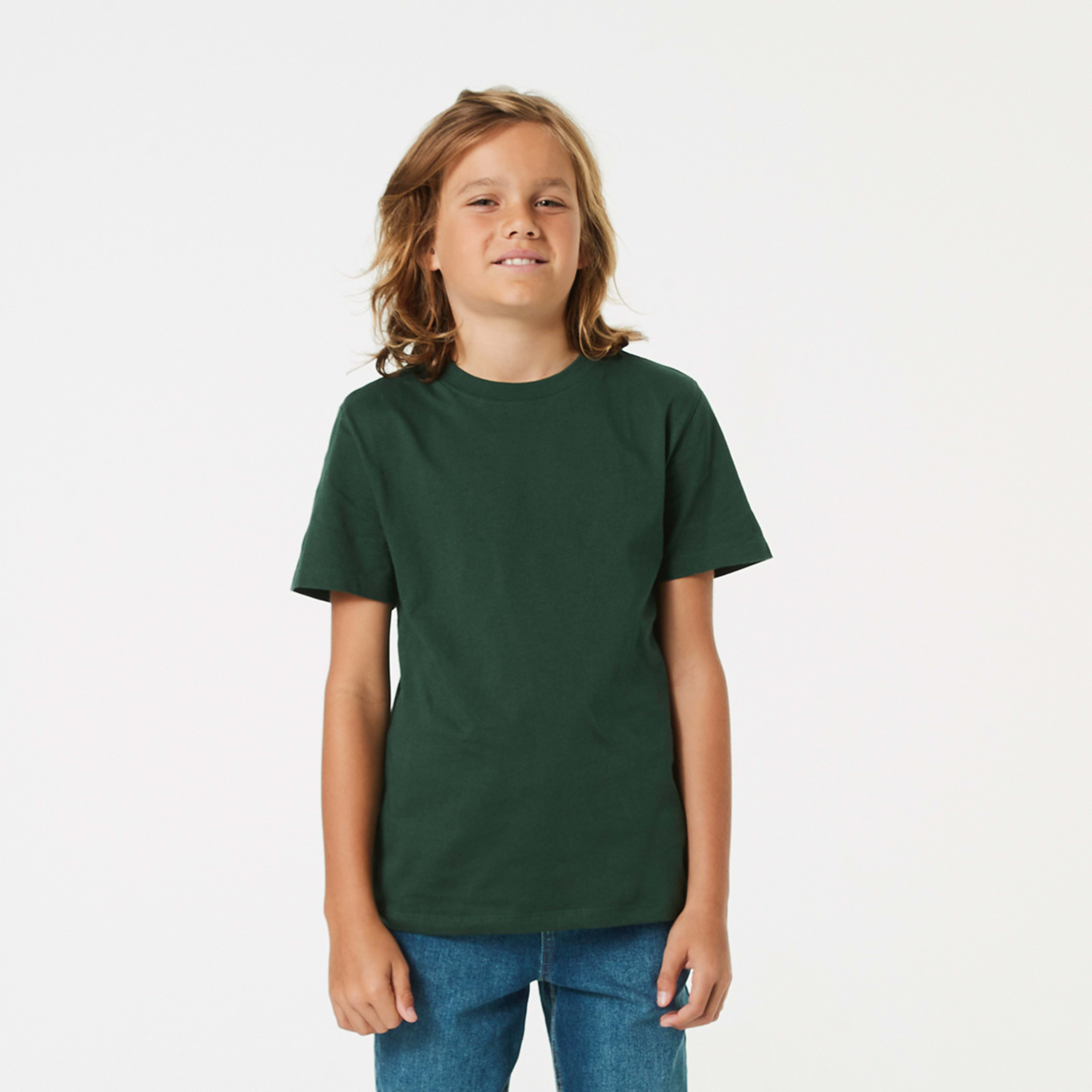 1 Short Sleeve Plain T-shirt Sycamore, 1 of 8