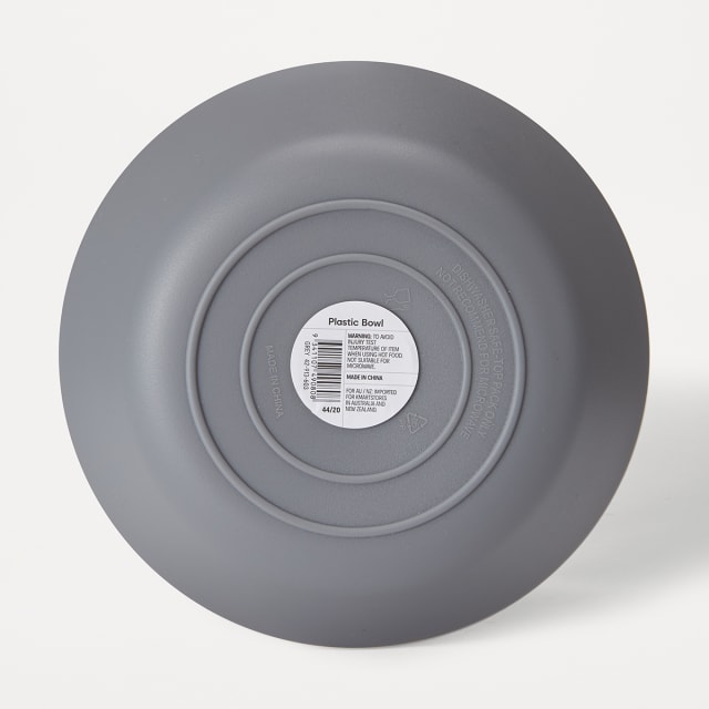 Plastic Bowl Grey Kmart