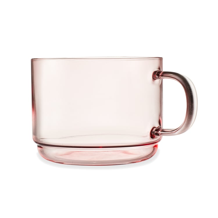 2 Pink Glass Mugs Kmart