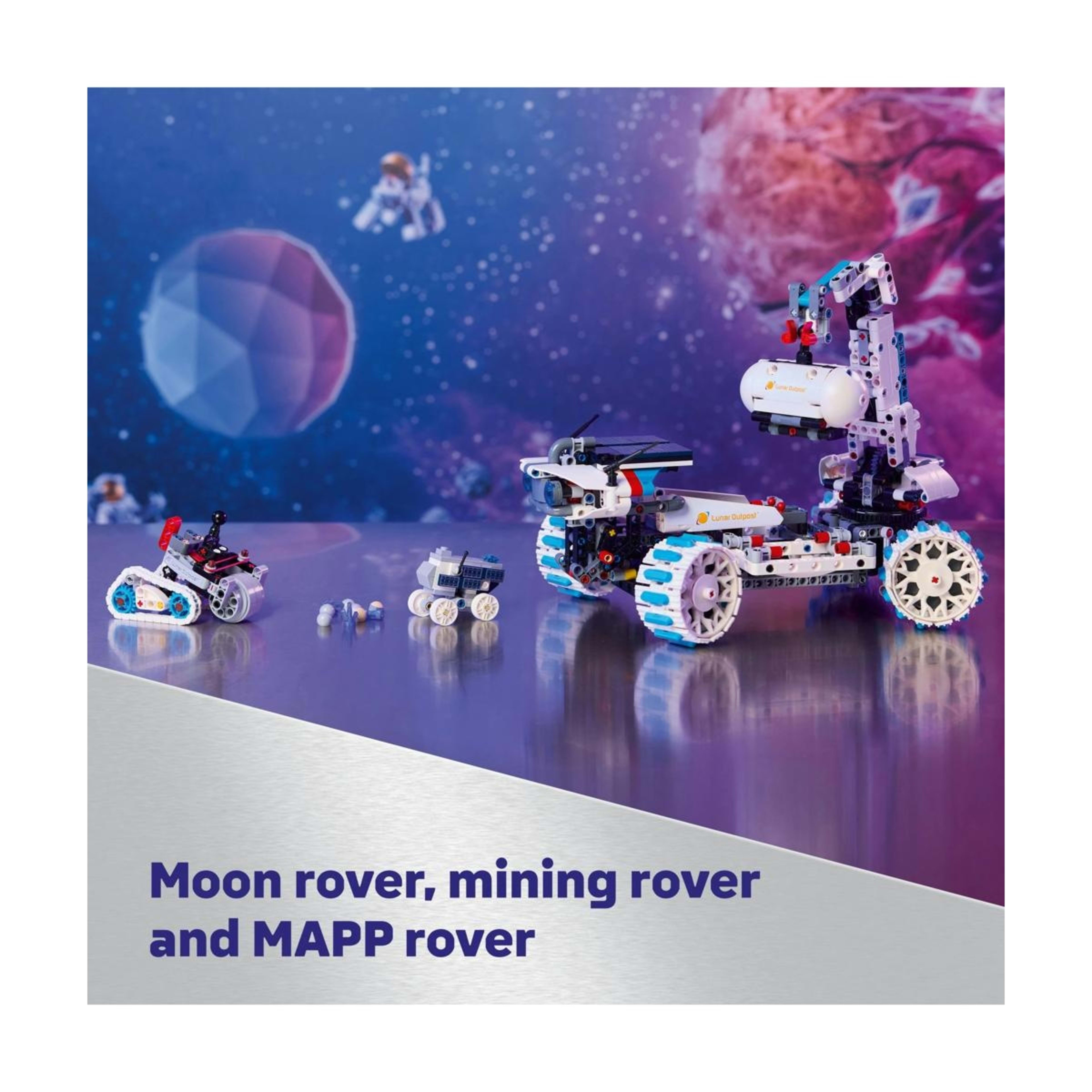 4 LEGO Technic Lunar Outpost Moon Rover Space Vehicle 42211, 4 of 10