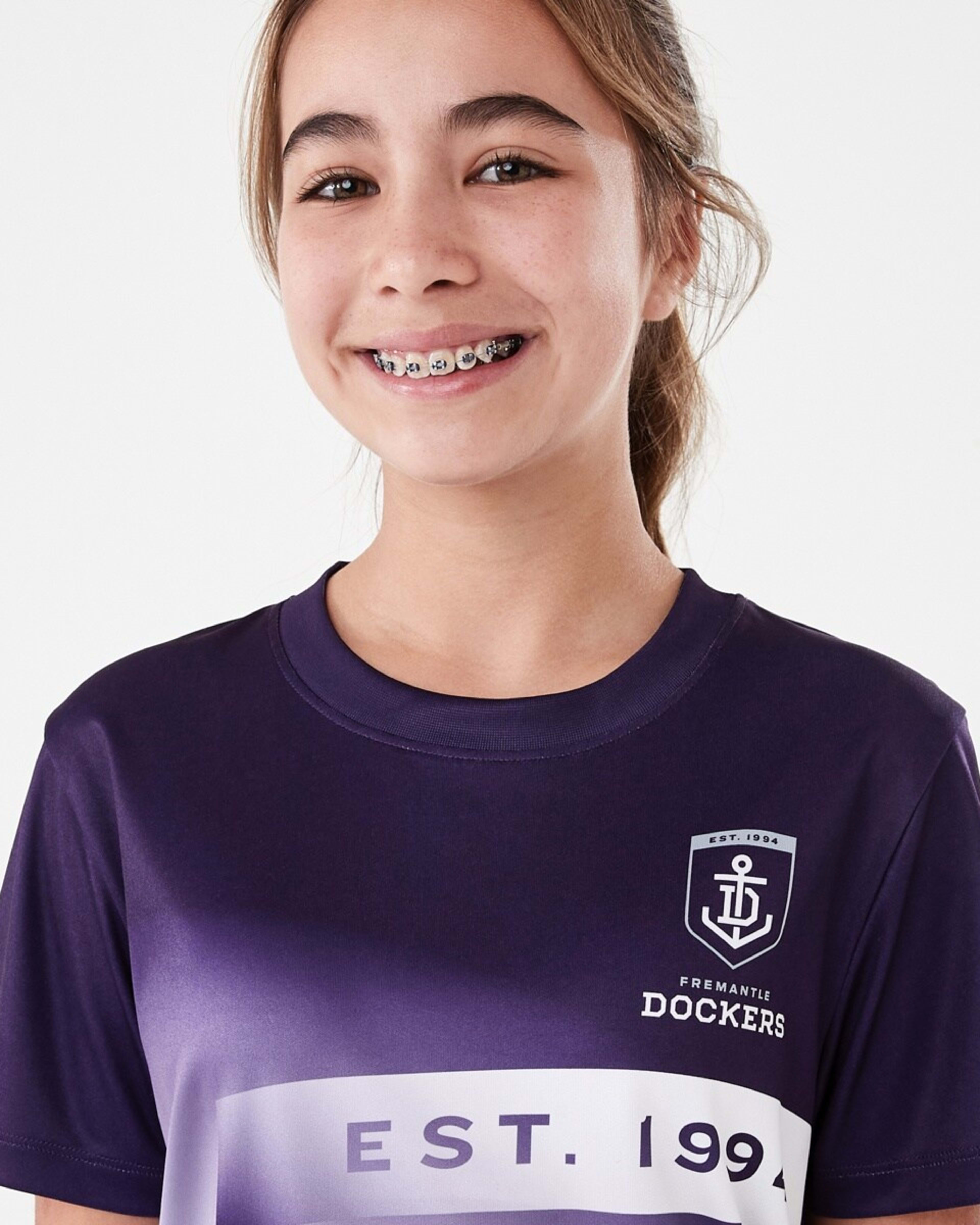 5 Official AFL Kids Training T-shirt Fremantle, 5 of 10