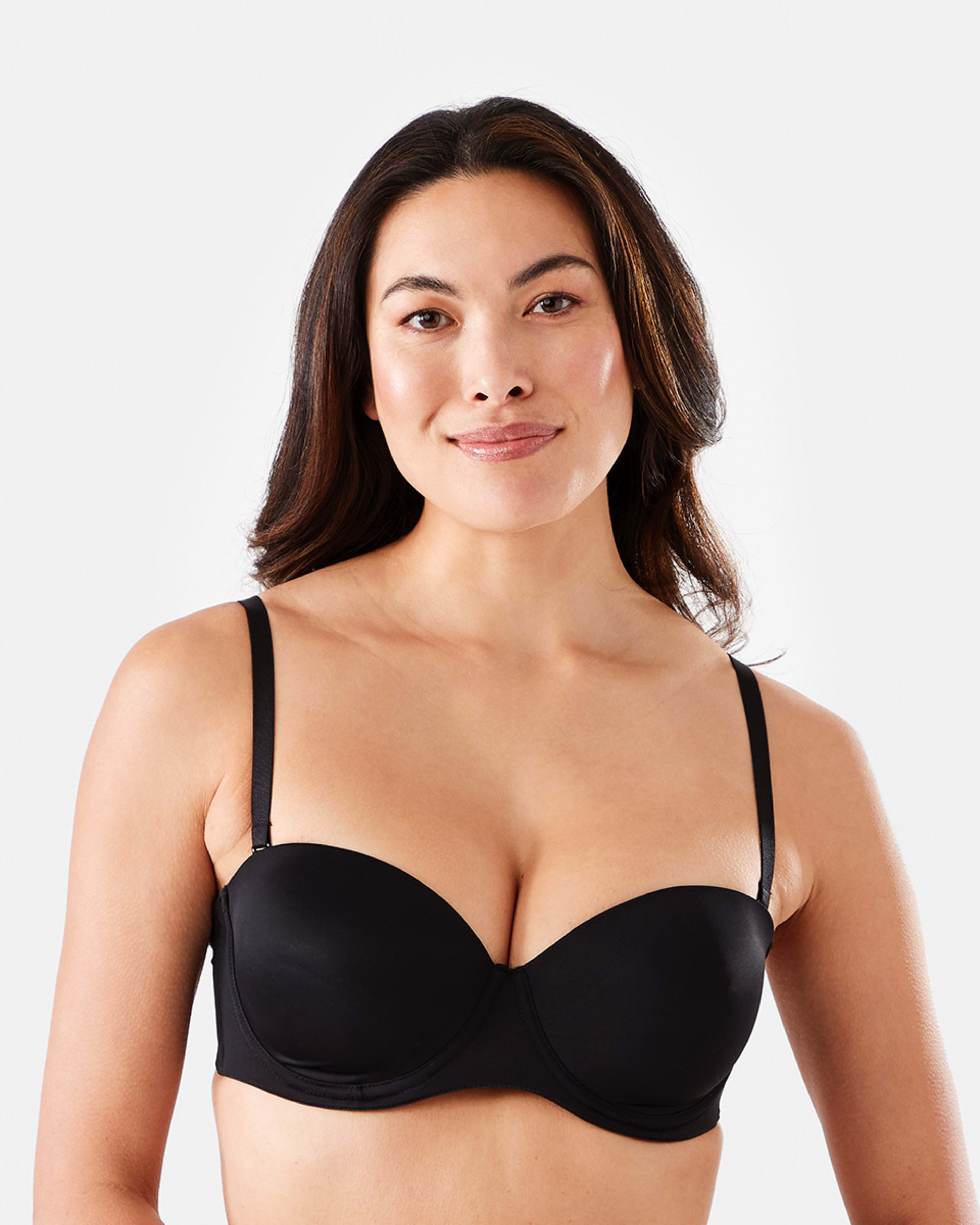 1 Strapless Push-Up Bra Black