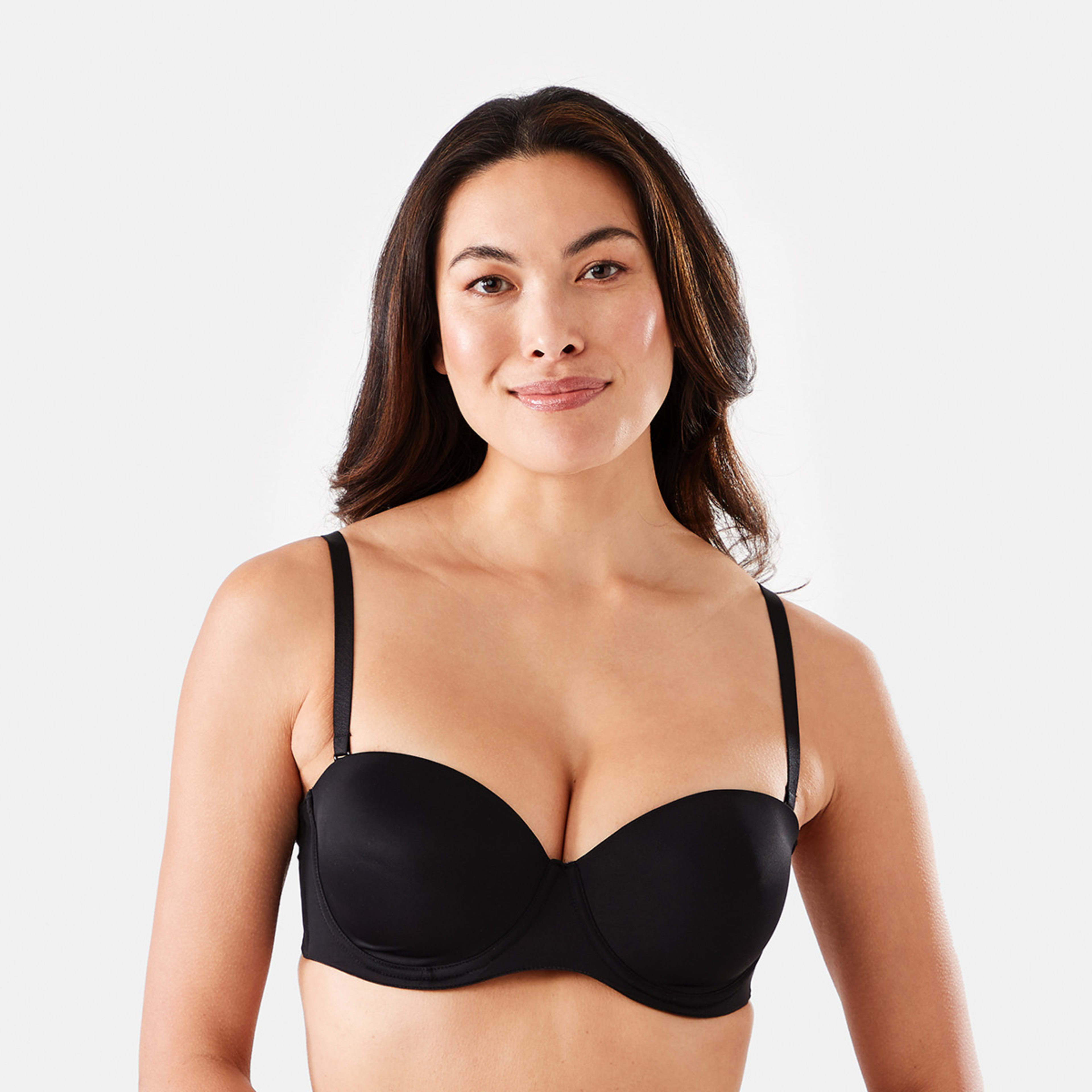 1 Strapless Push-Up Bra Black, 1 of 9