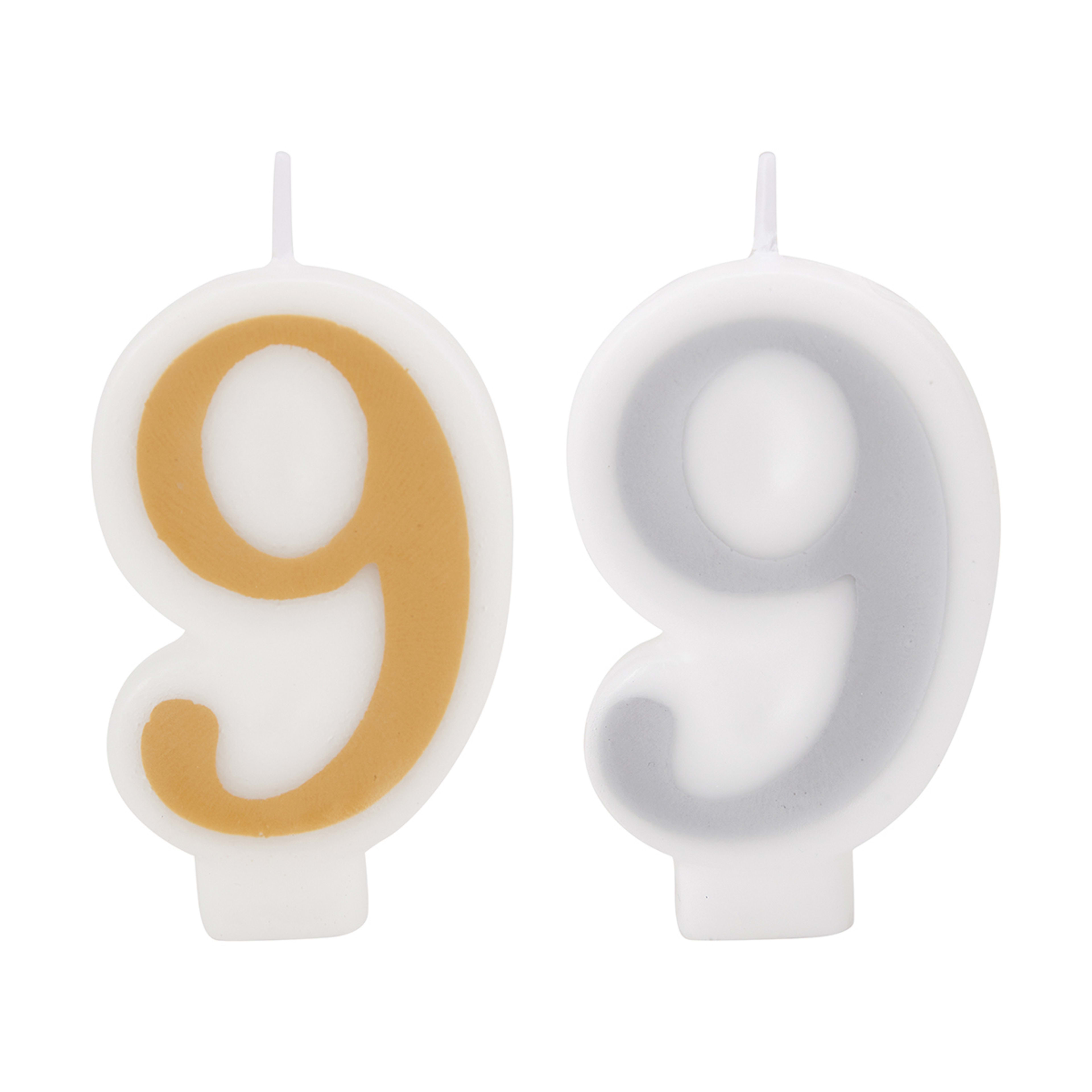 Candle Number 9 Assorted Kmart