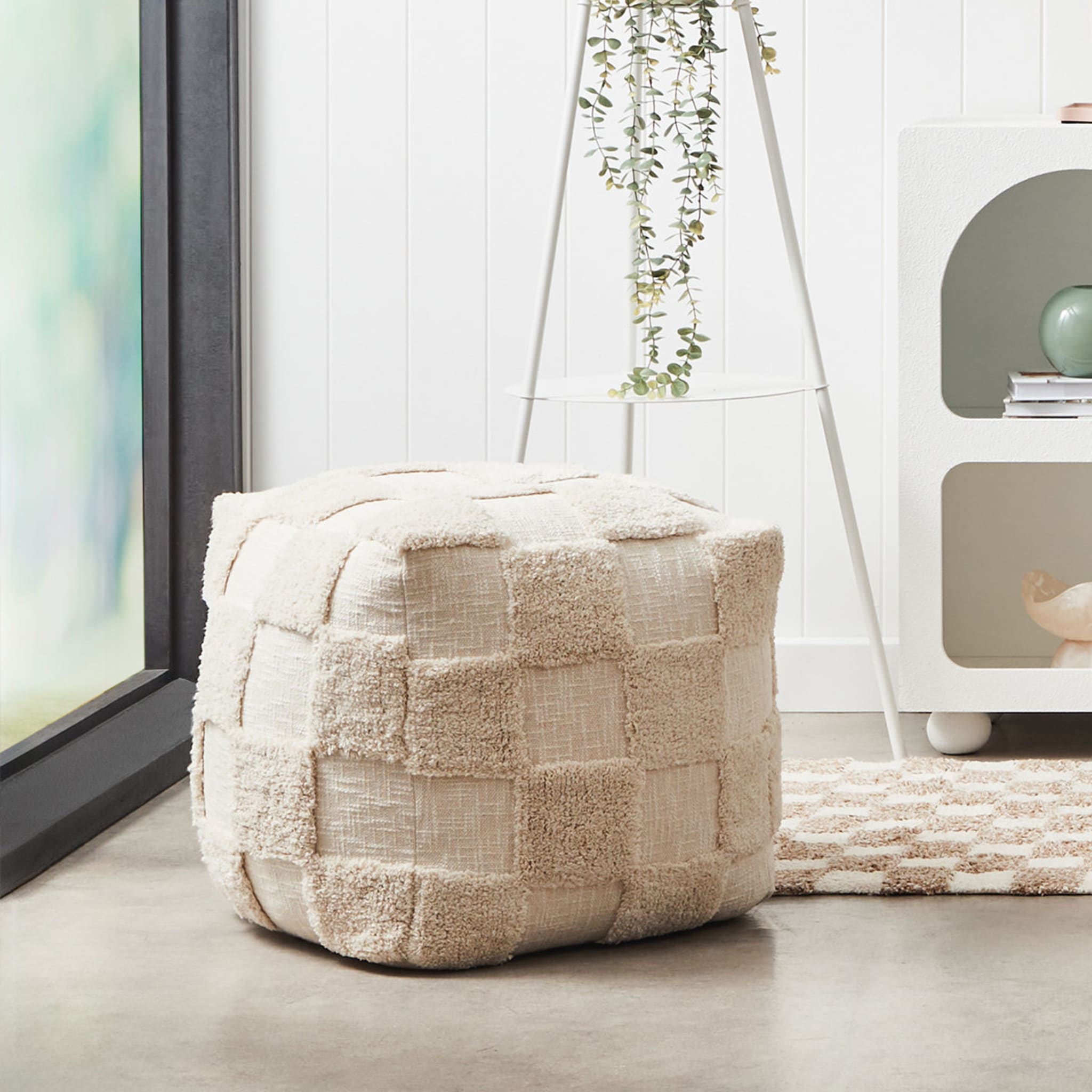 Checker Ottoman - Kmart