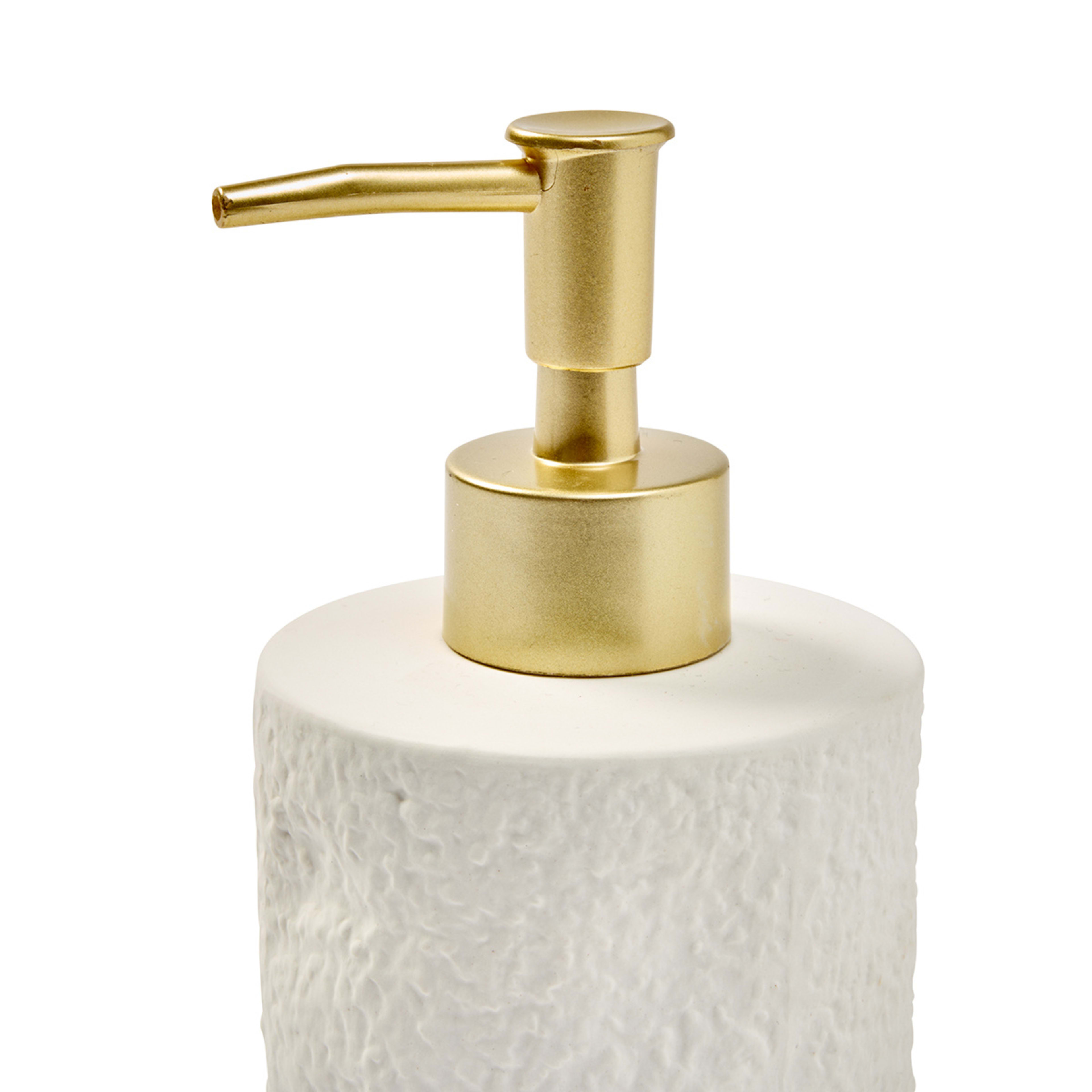 White Textured Soap Dispenser Kmart