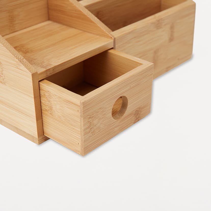 Bamboo Desk Organiser - Kmart