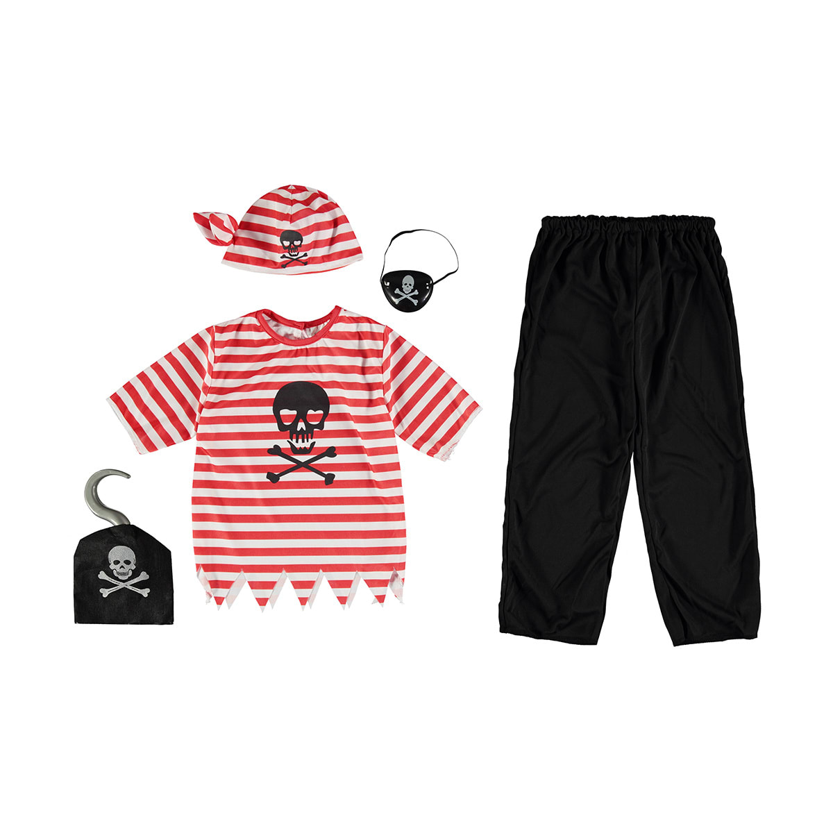 Pirate Costume - Ages 6-8 - Kmart