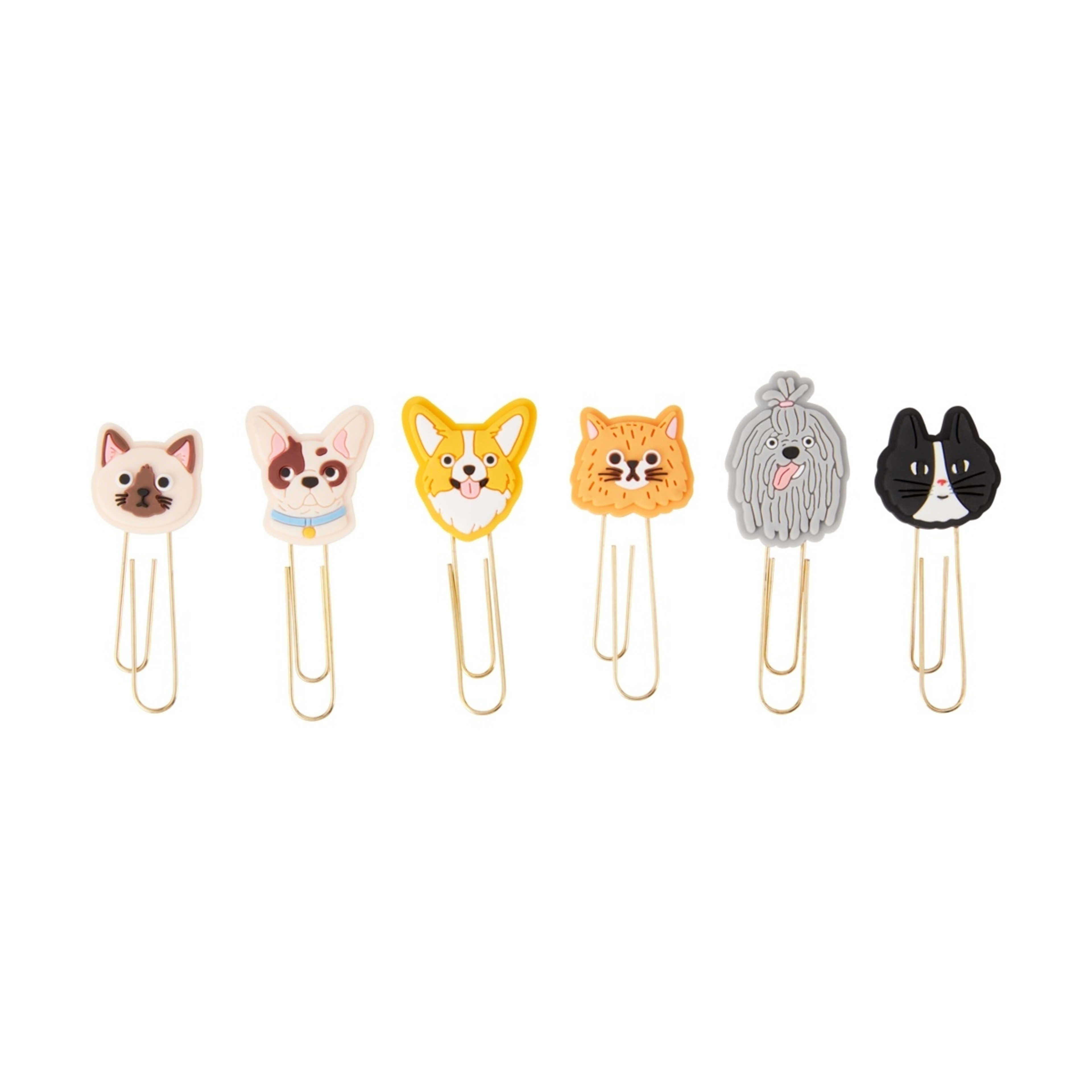 1 6 Pack Paper Clips - Pet Animal, 1 of 3