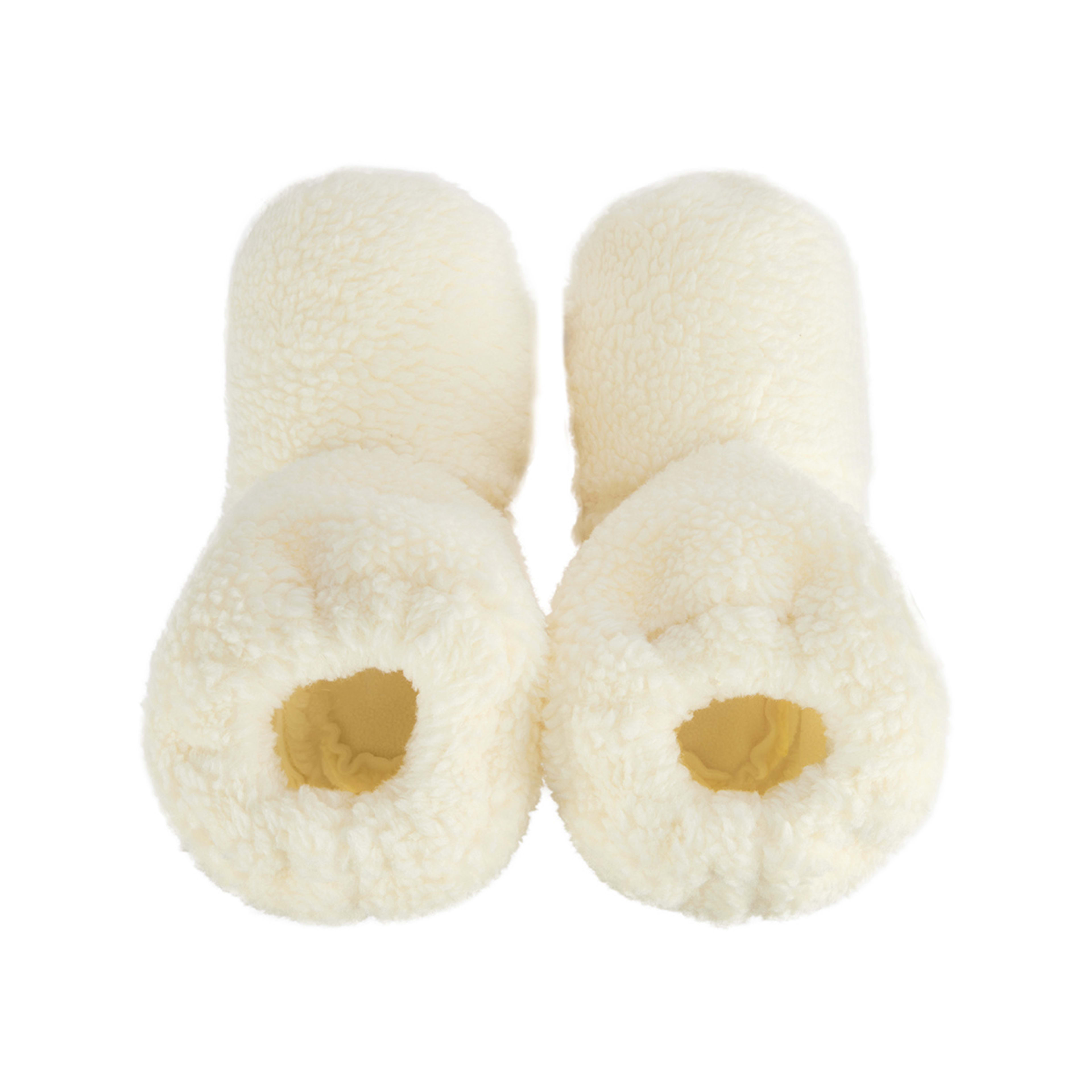 2 OXX Essentials Microwavable Slippers - Cream, 2 of 4