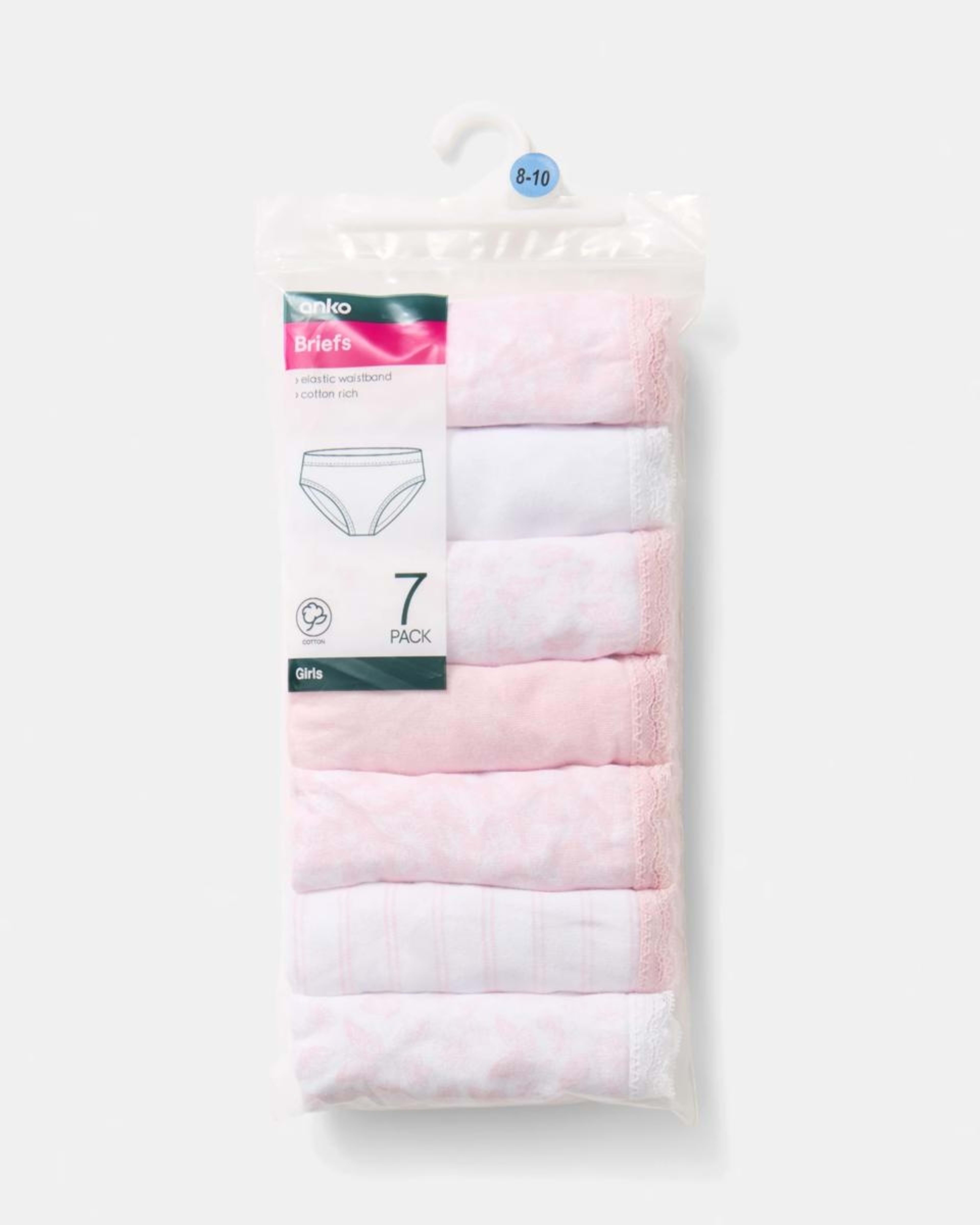 10 7 Pack Briefs PINK BUTTERFLY, 10 of 10