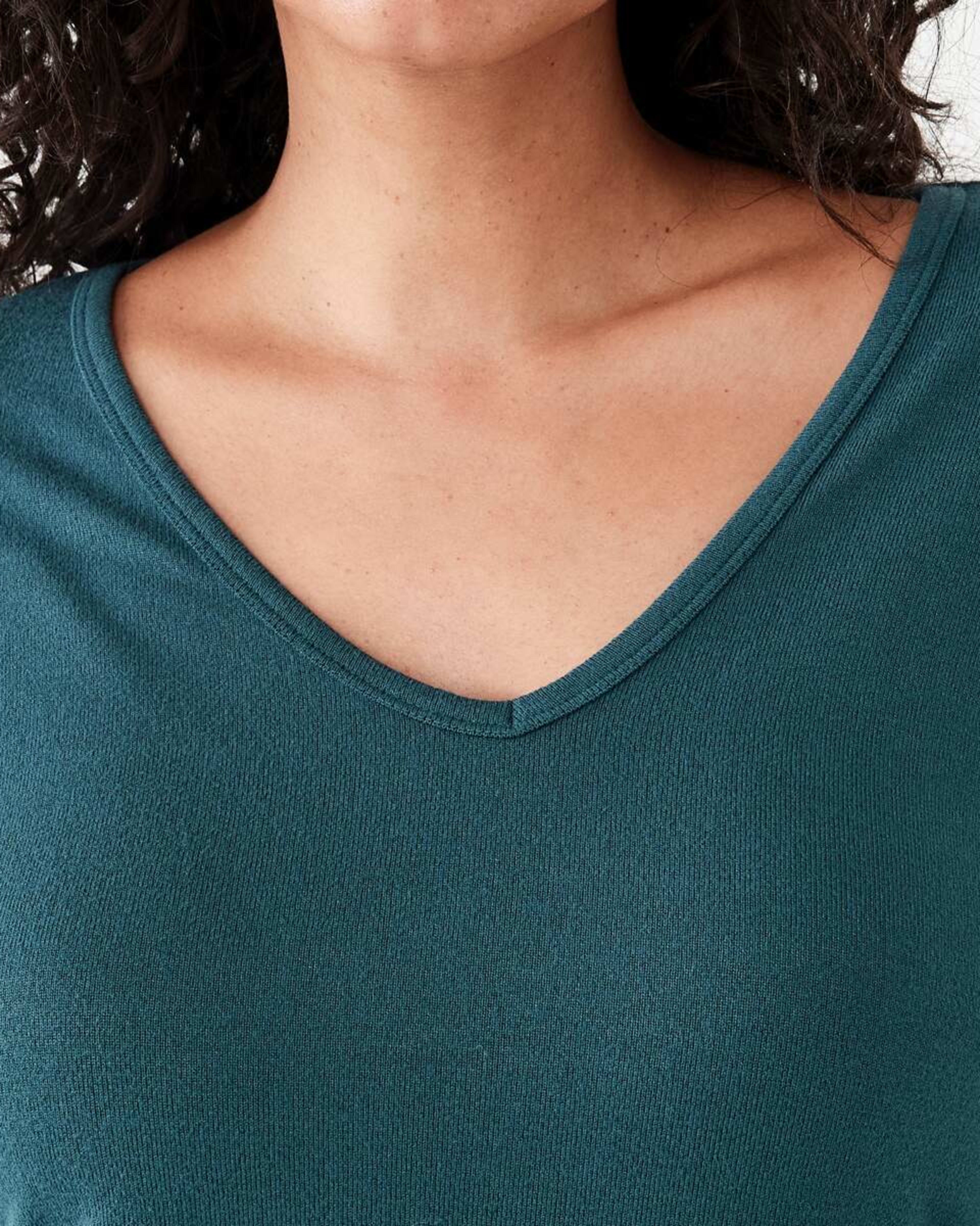 5 Long Sleeve Brushed V-Neck Top Kason Gren, 5 of 5
