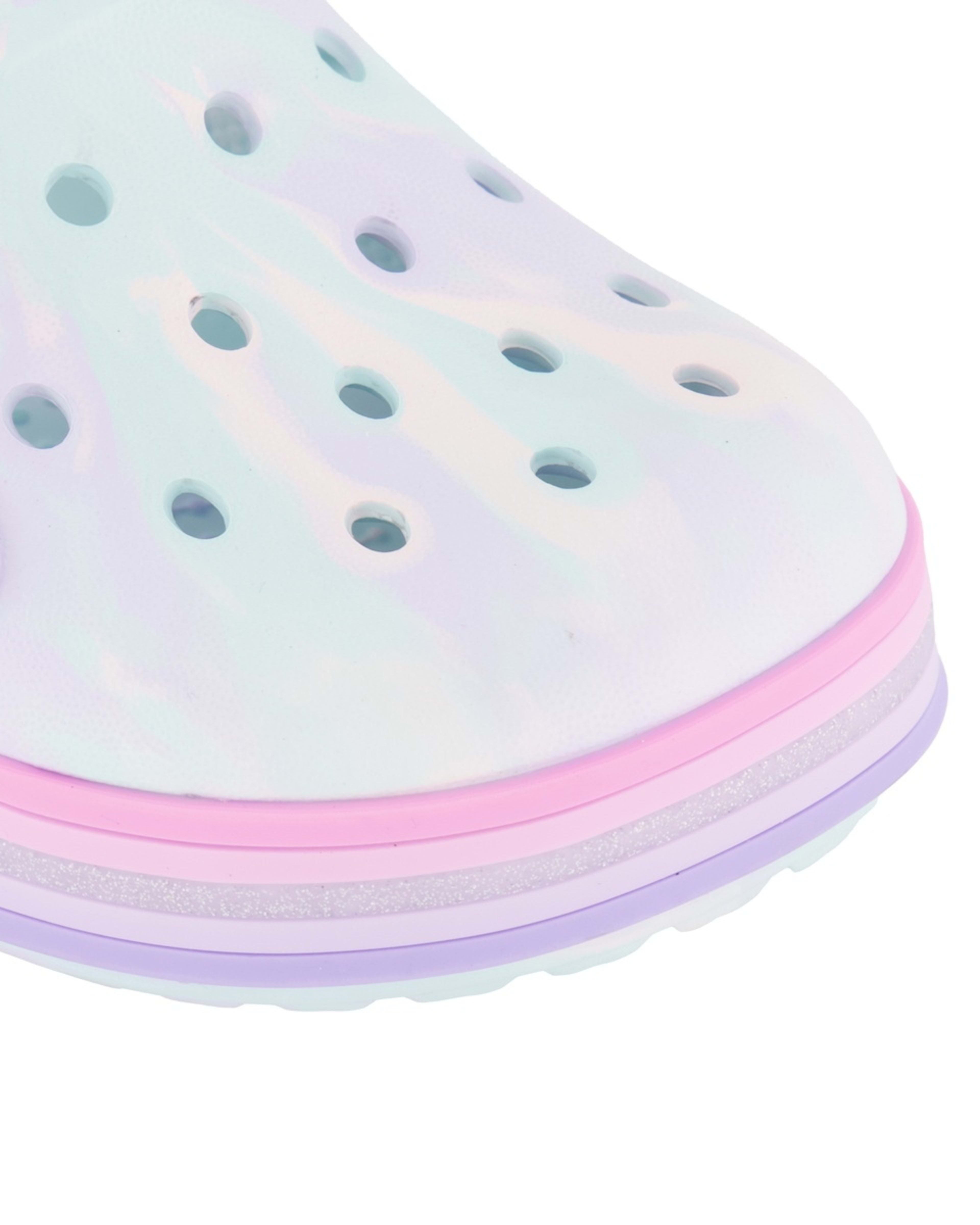 5 Junior Slip-On Clogs MINT LIGHT UP BUTTERFLY, 5 of 6