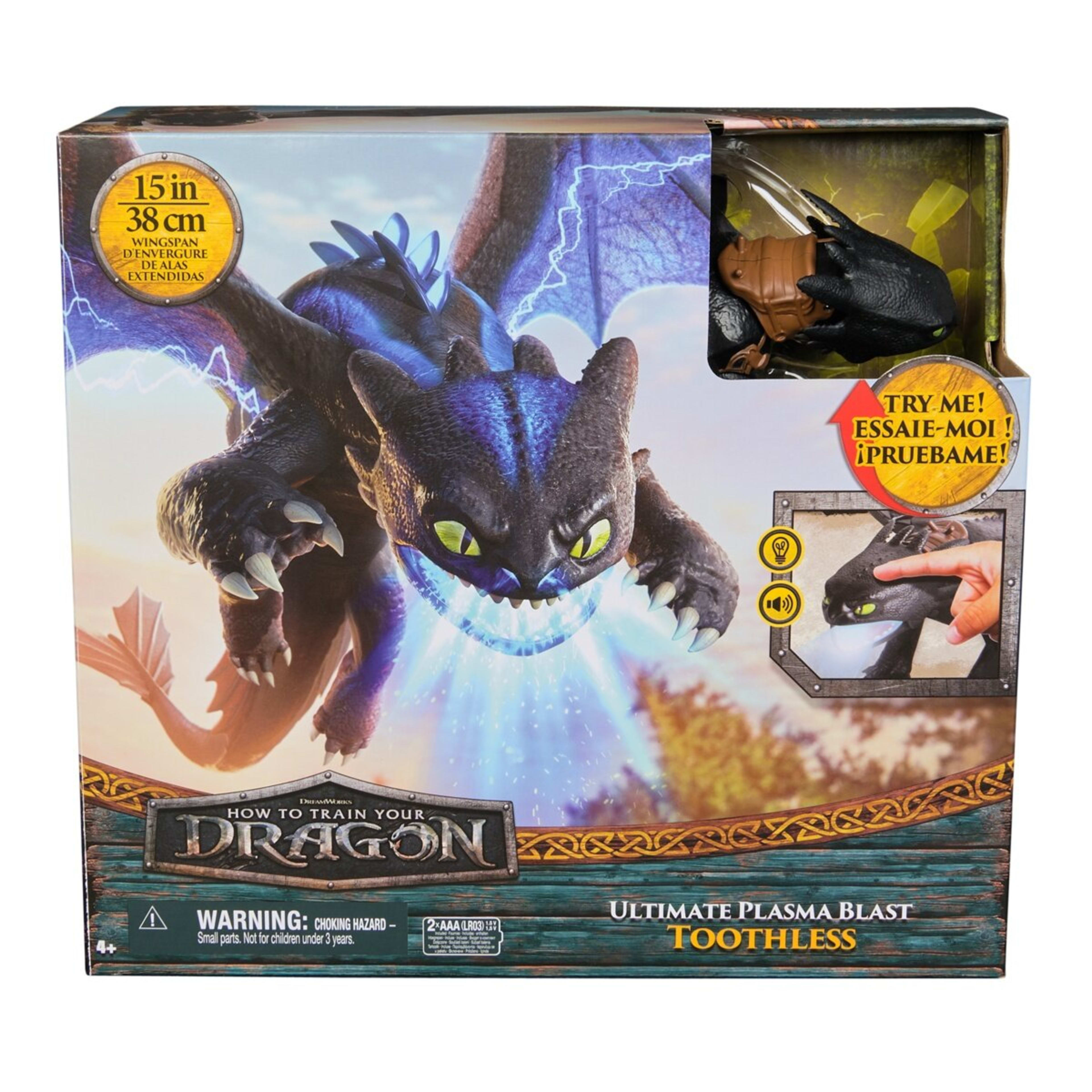 1 38cm How To Train Your Dragon Ultimate Plasma Blast Toothless Action Figure, 1 of 9