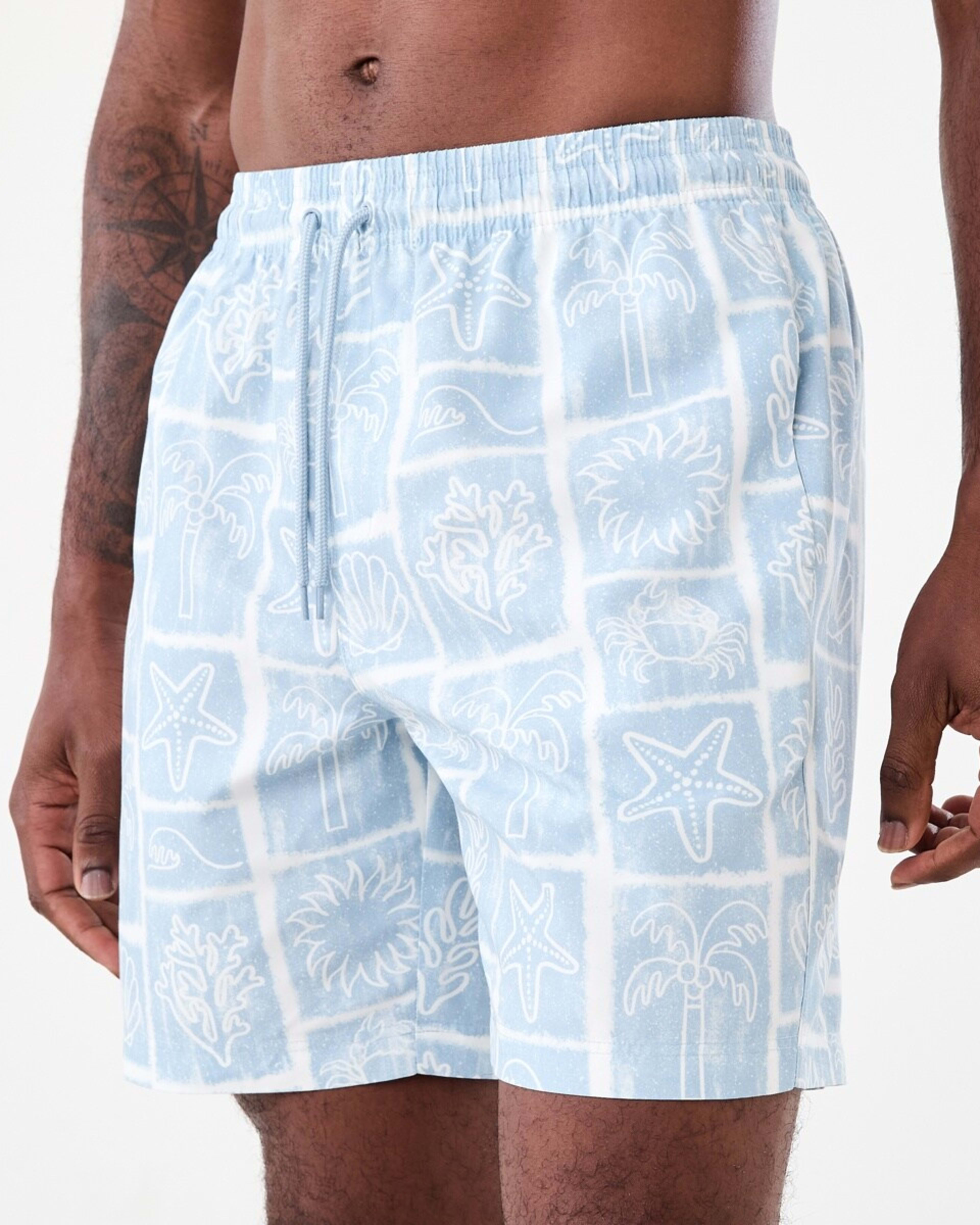2 Regular Print Boardshorts Tropical Stamp, 2 of 6