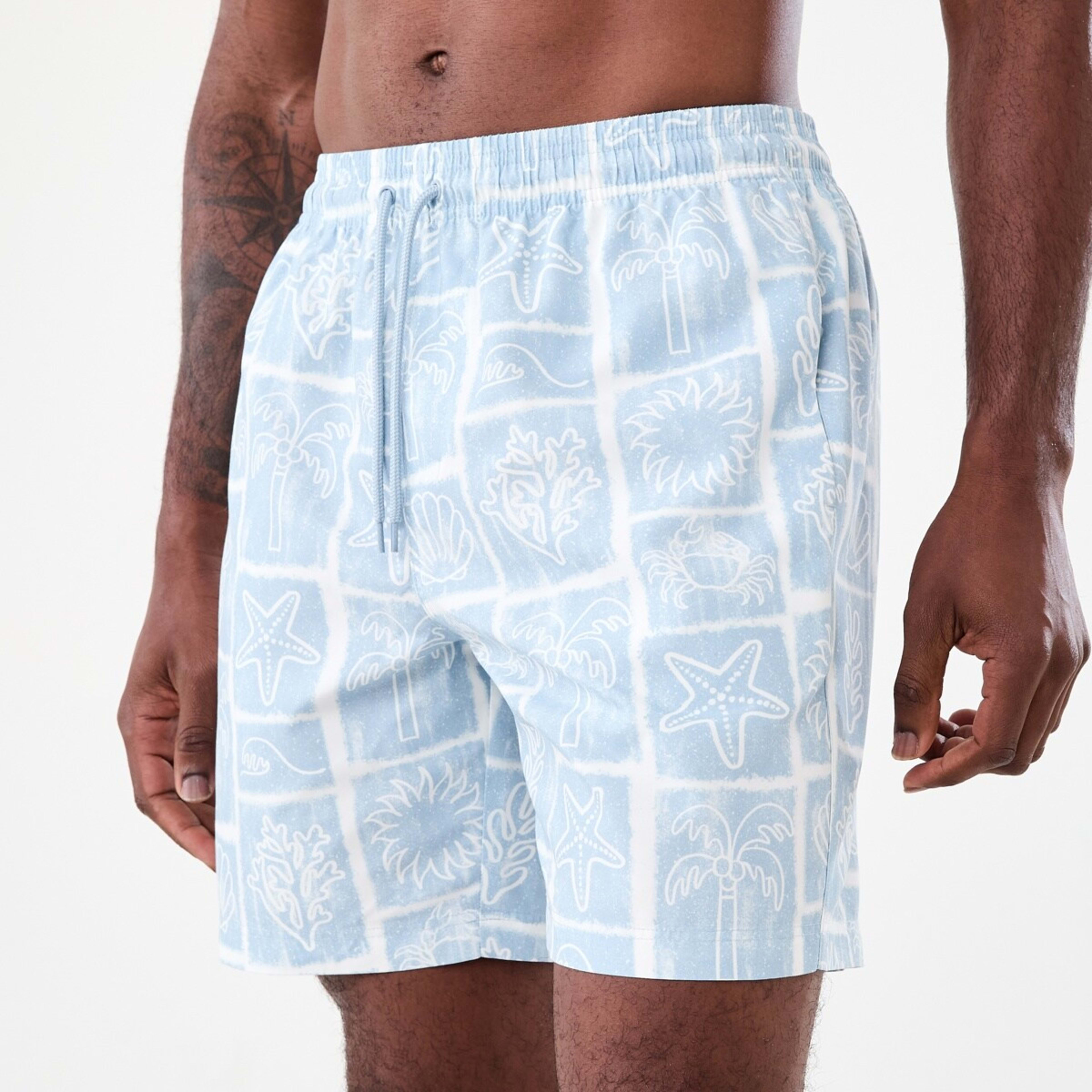 2 Regular Print Boardshorts Tropical Stamp, 2 of 6
