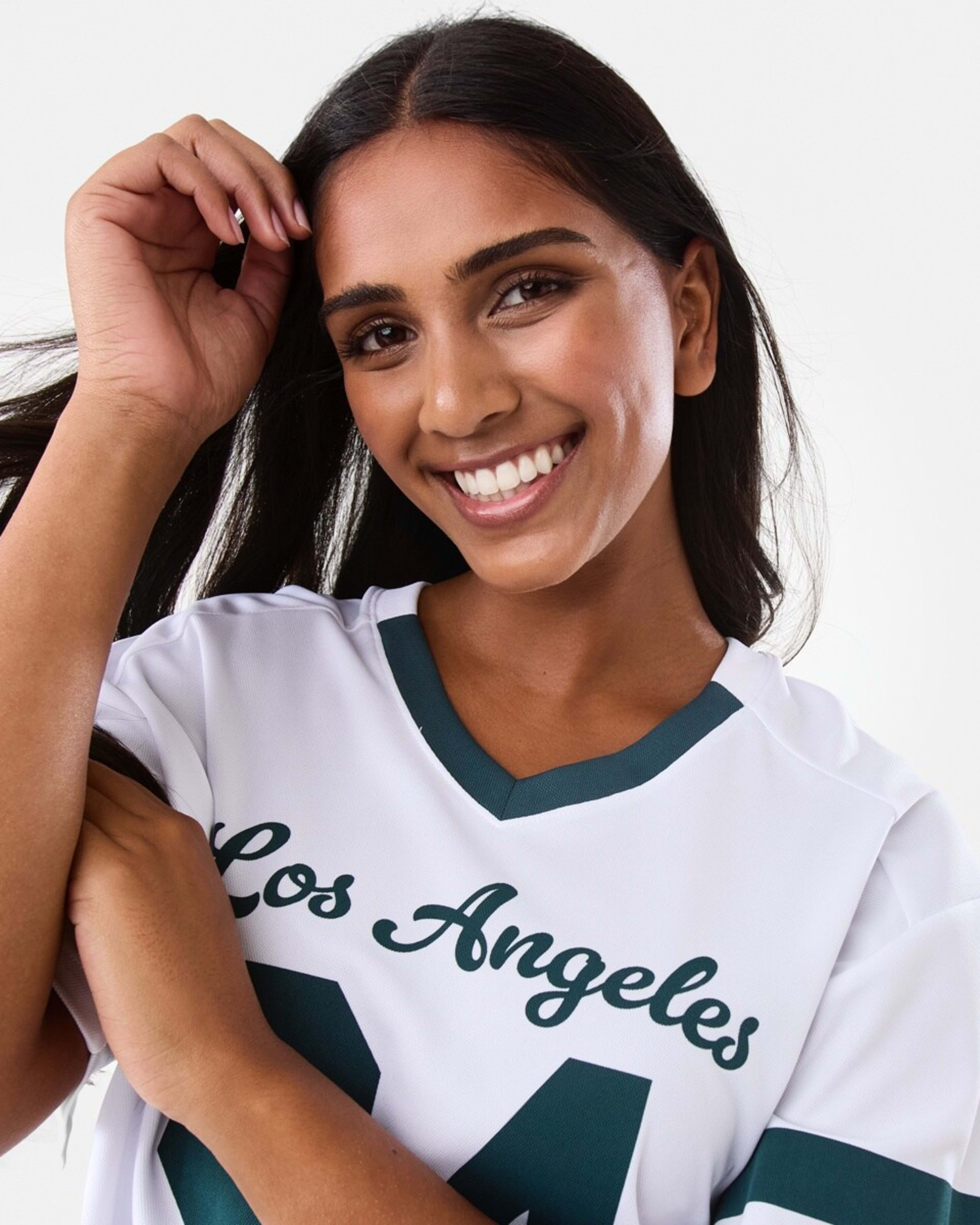 5 Short Sleeve Oversized Varsity Top La 94, 5 of 8