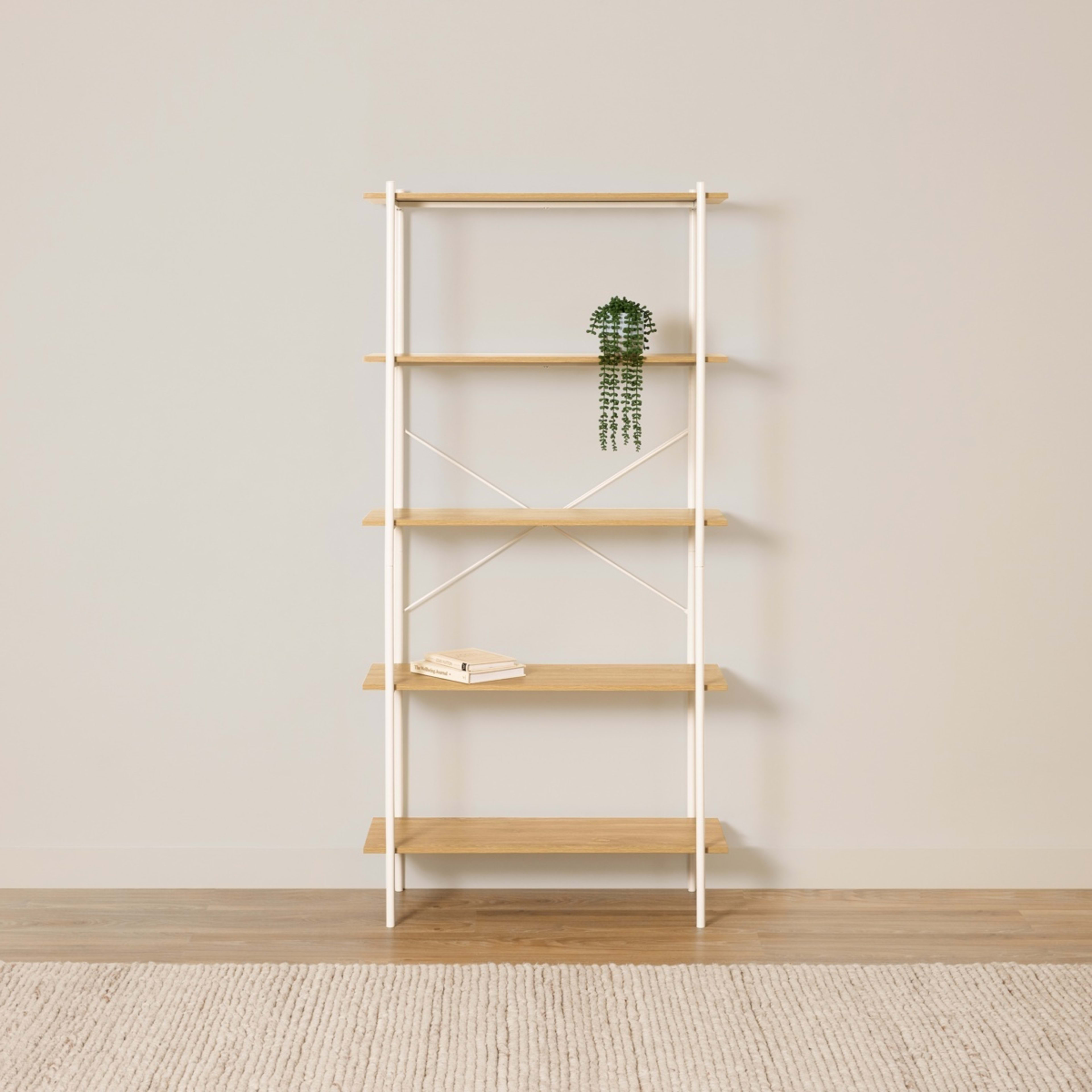 1 5 Tier Scandi Bookshelf, 1 of 7