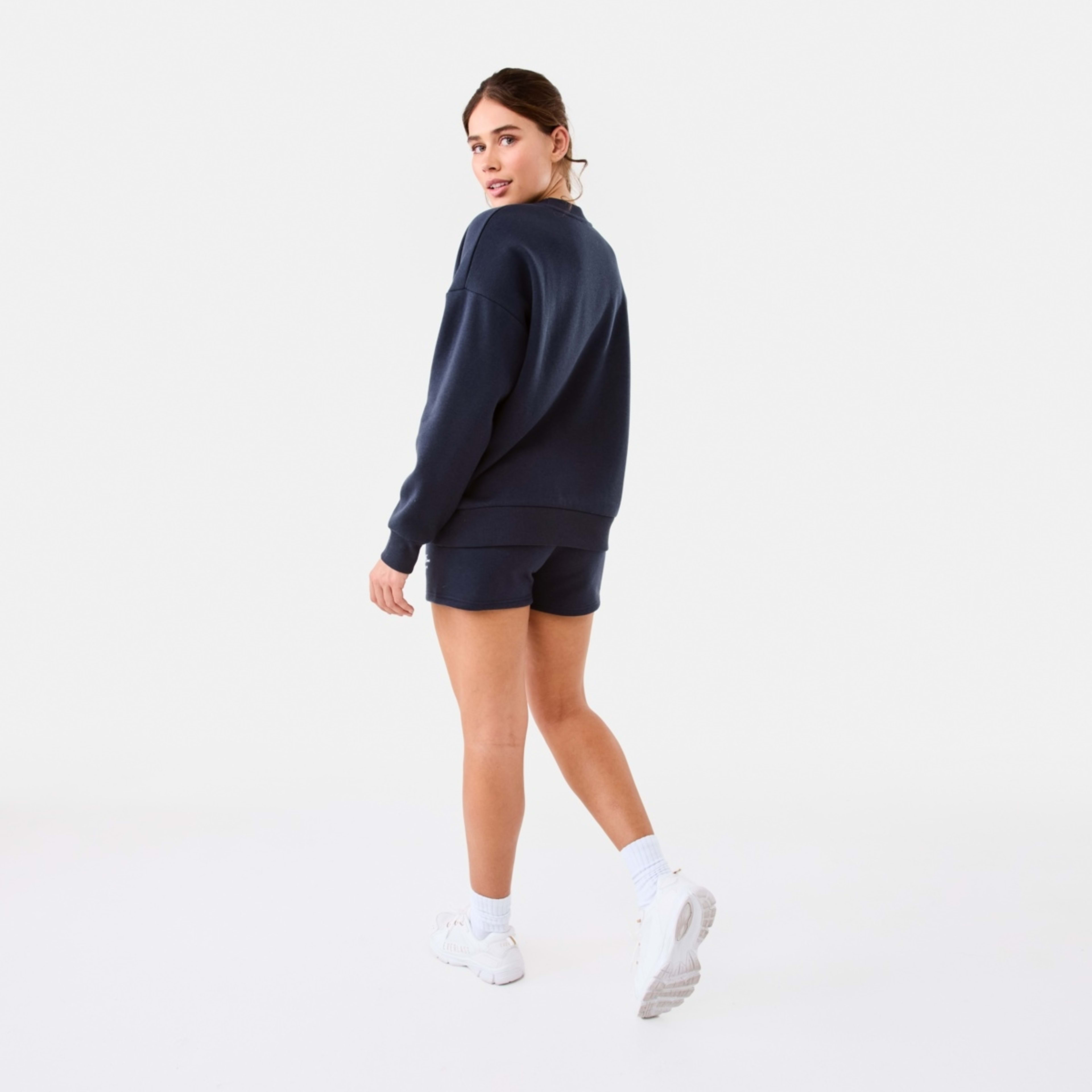 4 Everlast Womens Tennis Oversized Crew Sweatshirt Washed Nvy, 4 of 8
