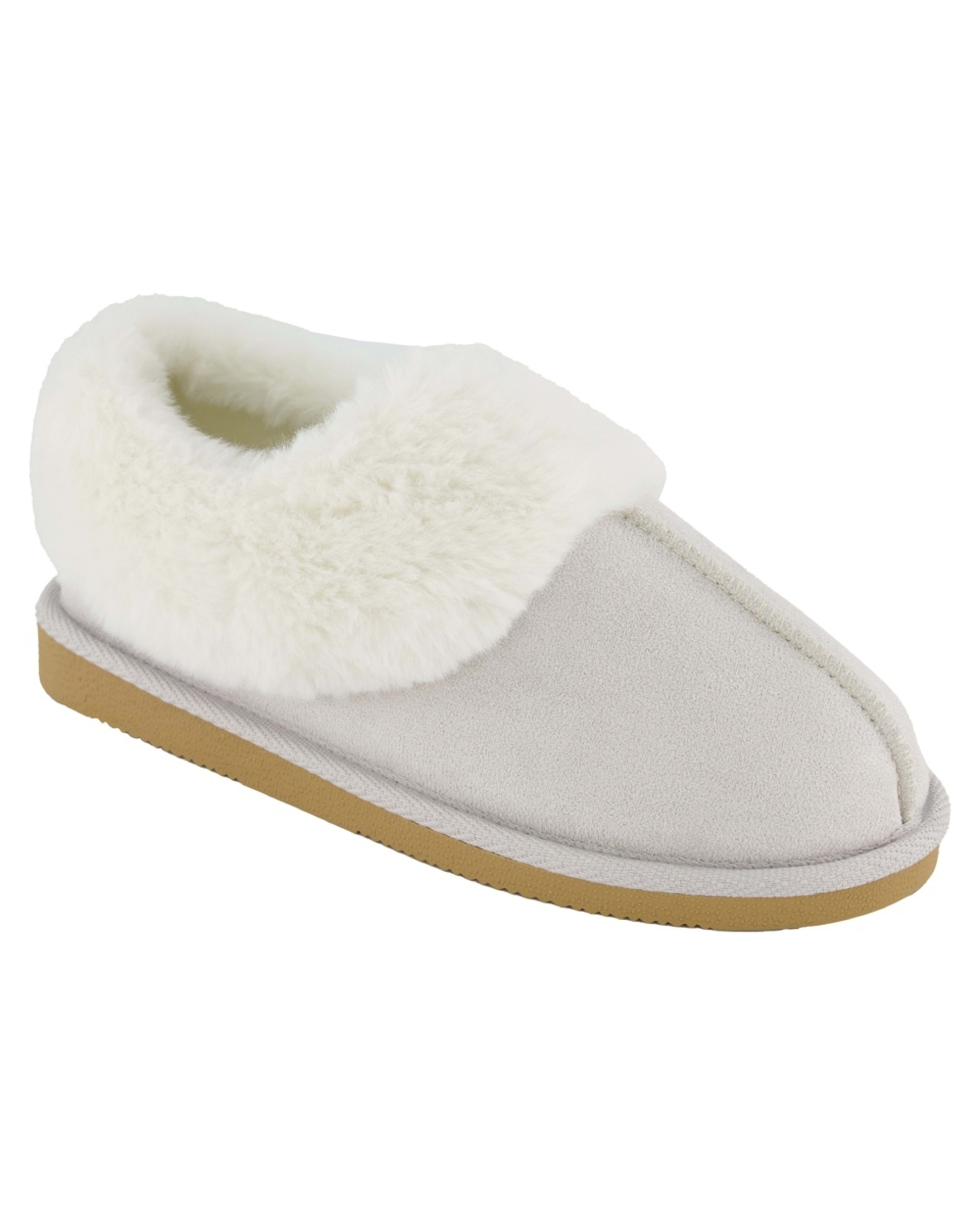 1 Comfort Microsuede Slippers White Sand