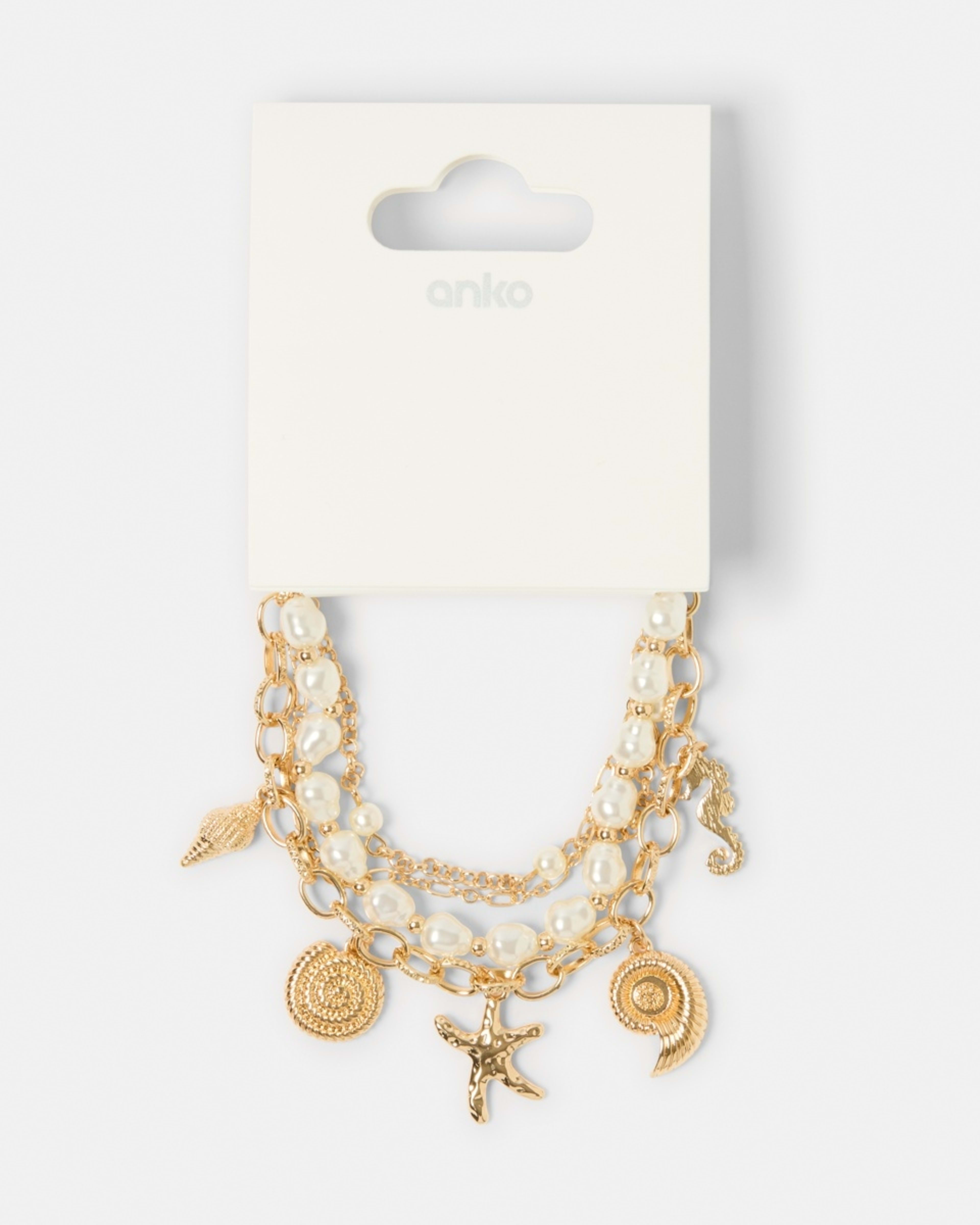 5 Multipack Beach Bracelet - Gold Tone Gold, 5 of 5
