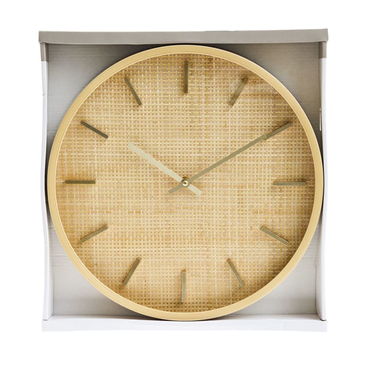 Rattan Look Clock Kmart