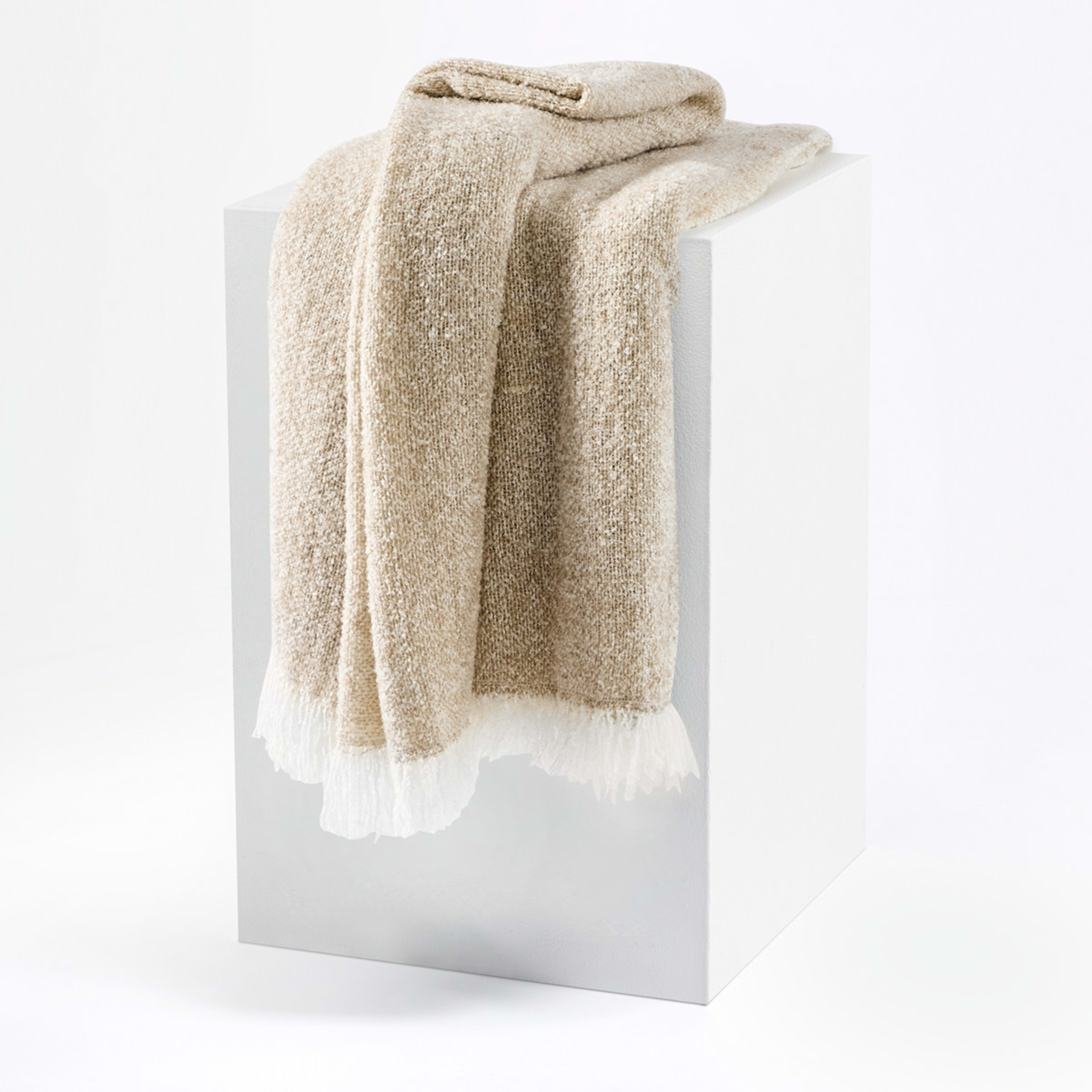 1 Boucle Marle Throw - Natural, 1 of 7