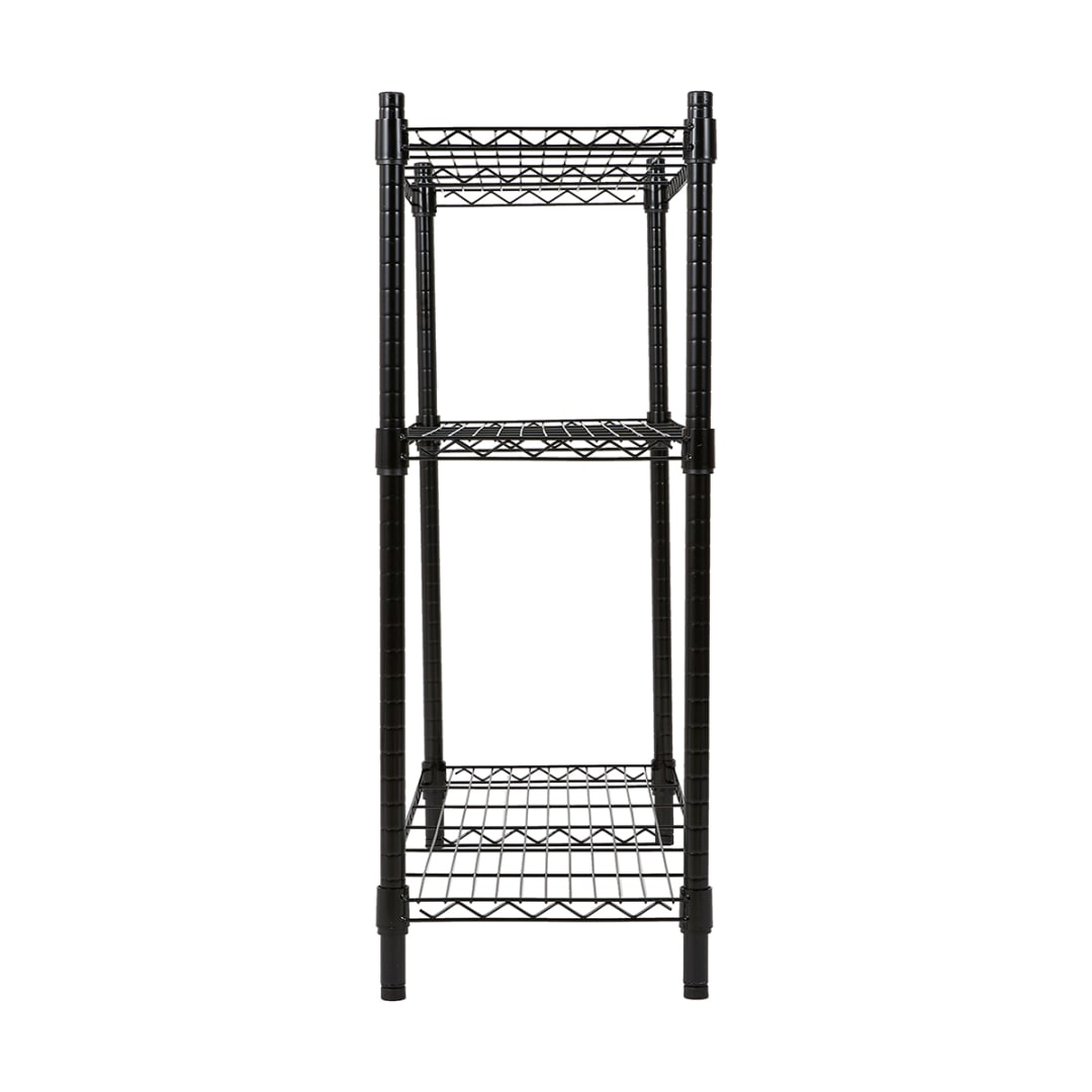 3 Tier Black Shelving Set Kmart