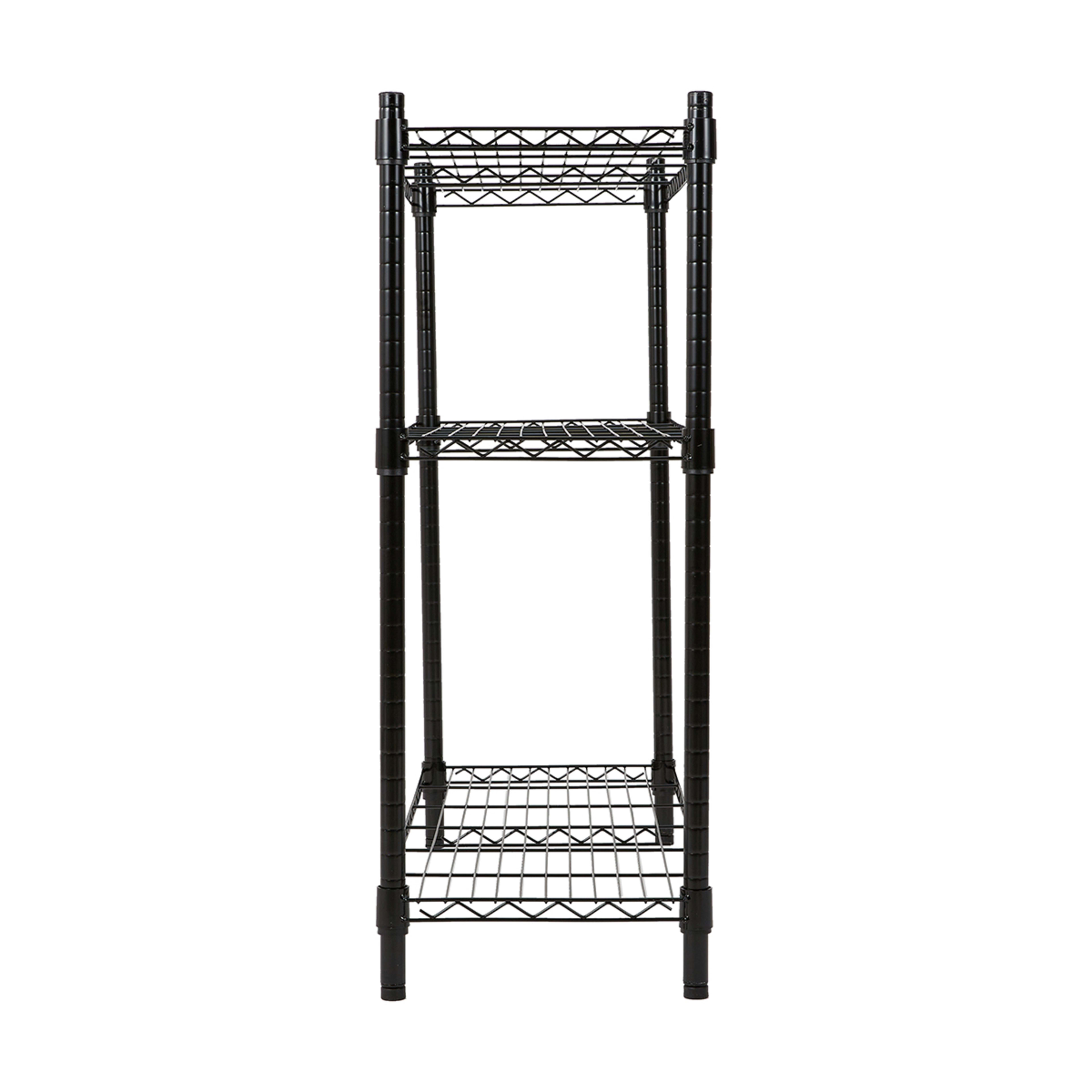 3 Tier Black Shelving Set Kmart
