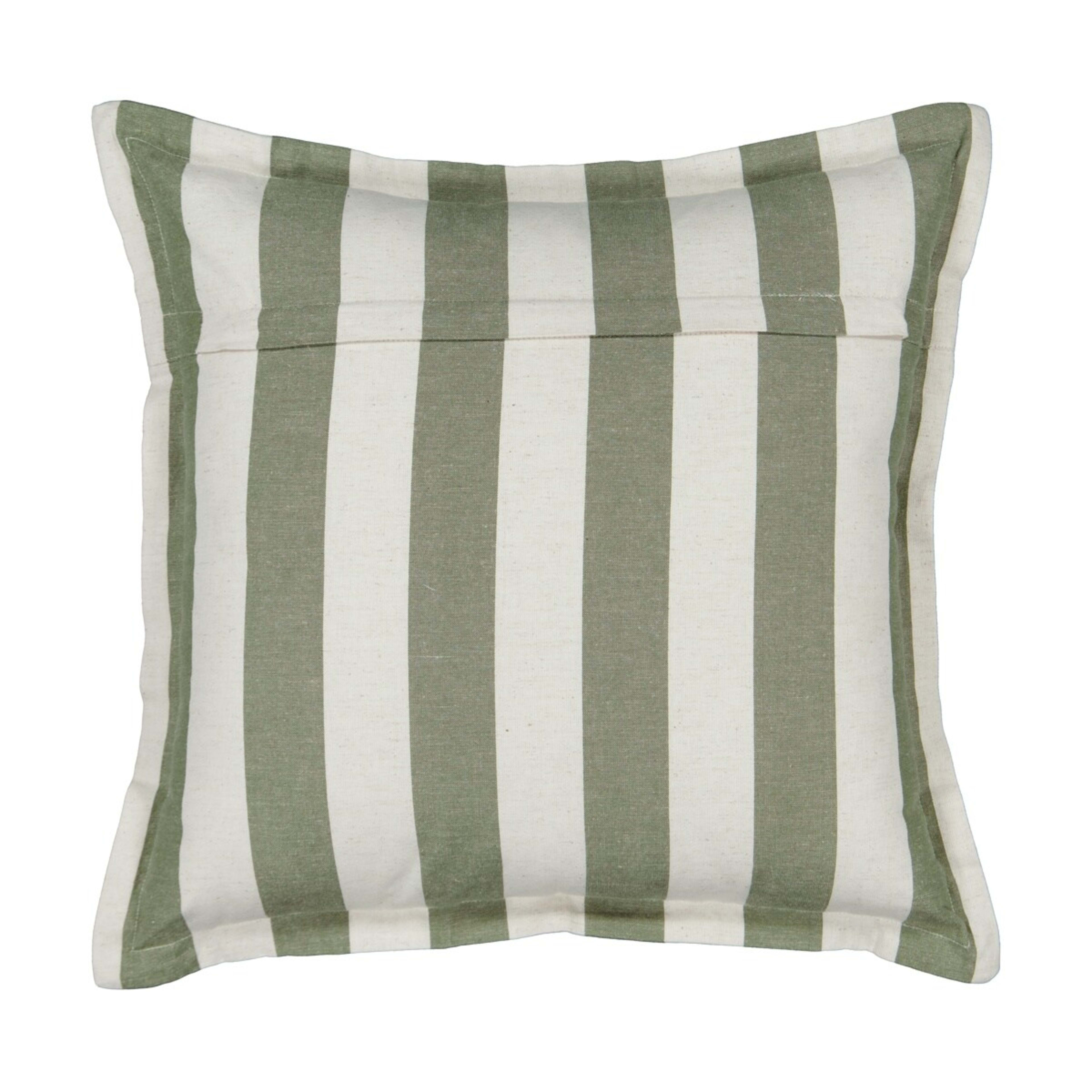 3 50cm Stripe Cushion - Forest, 3 of 4