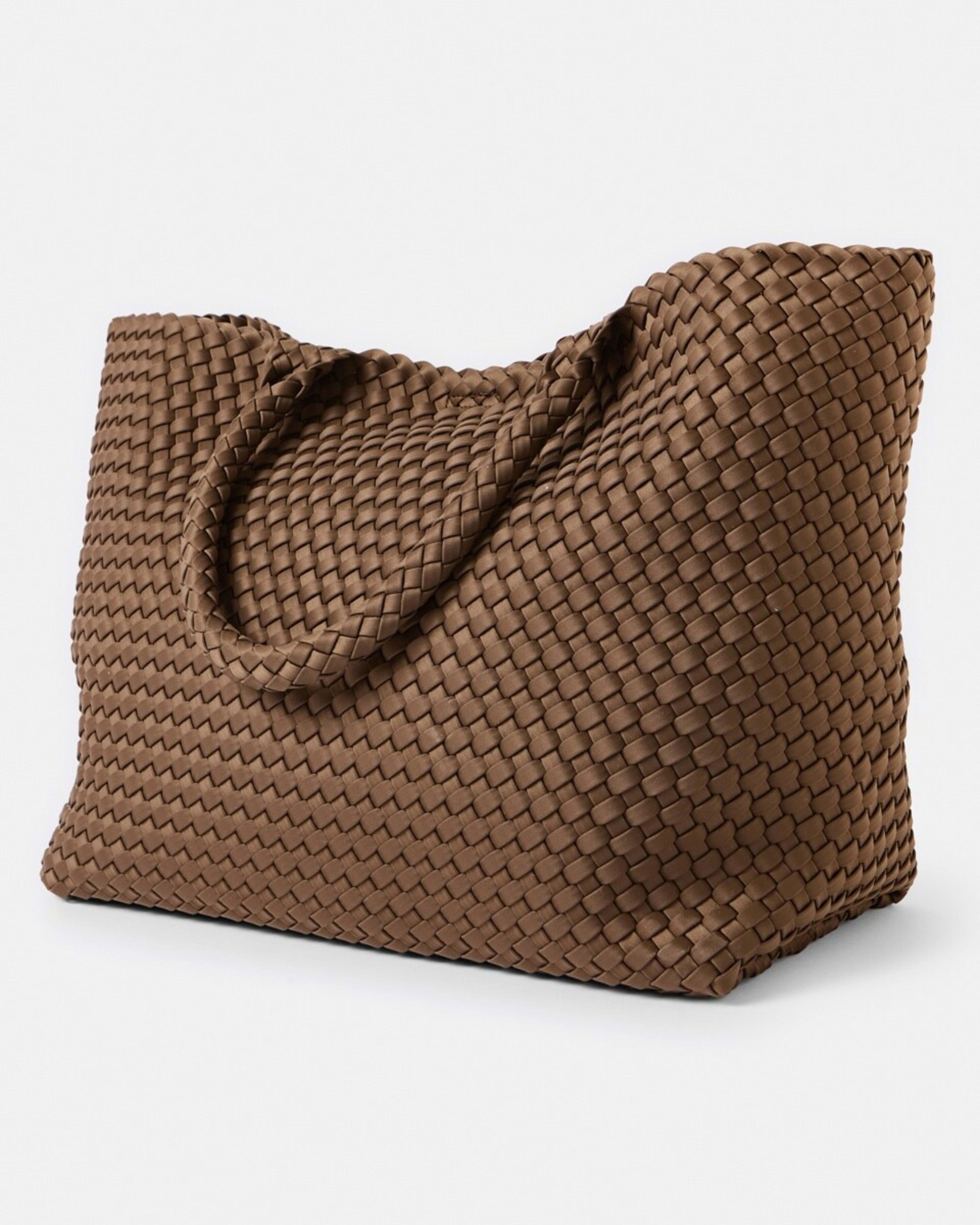 2 Weave Tote Bag Rich Mocha, 2 of 5
