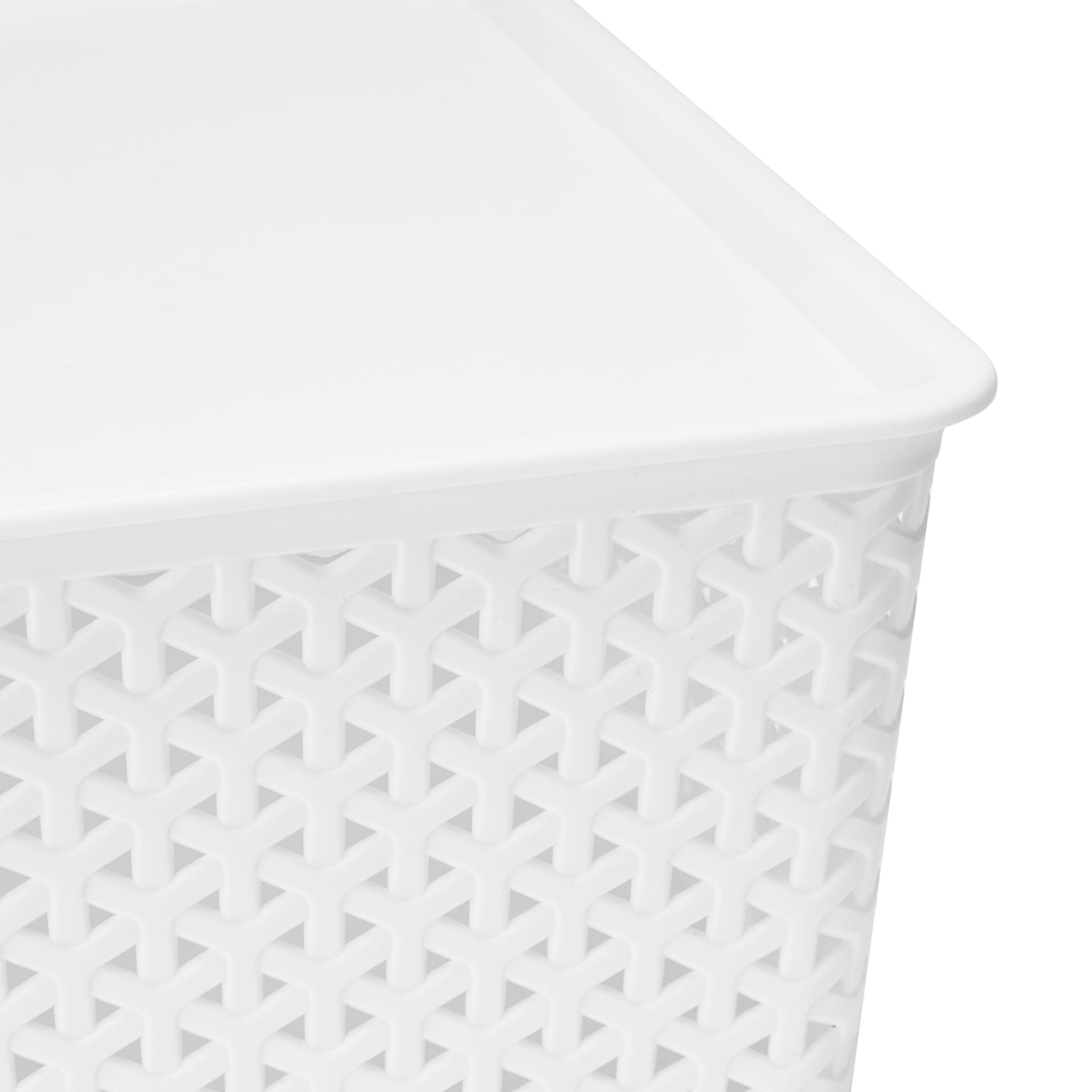 Storage Container with Lid Flat, White Kmart