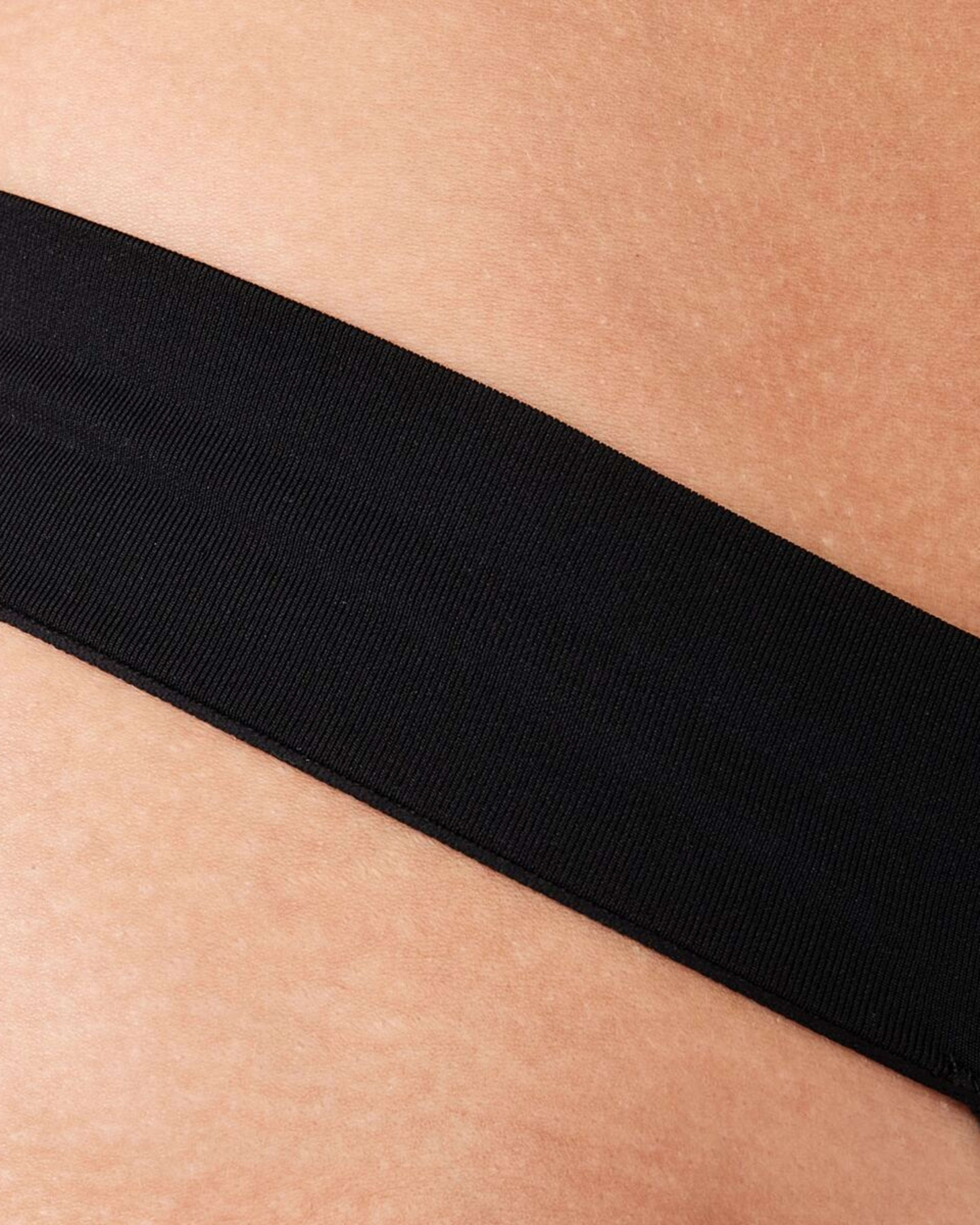 6 3 Pack V-Front Seamfree G-string Briefs BLACK, BLACK, VIOLET ICE, 6 of 6